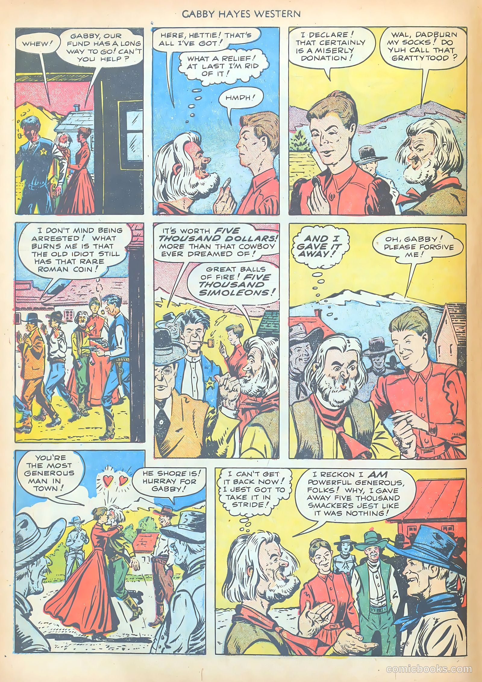Gabby Hayes Western #22 (1950) — page 32 of 52