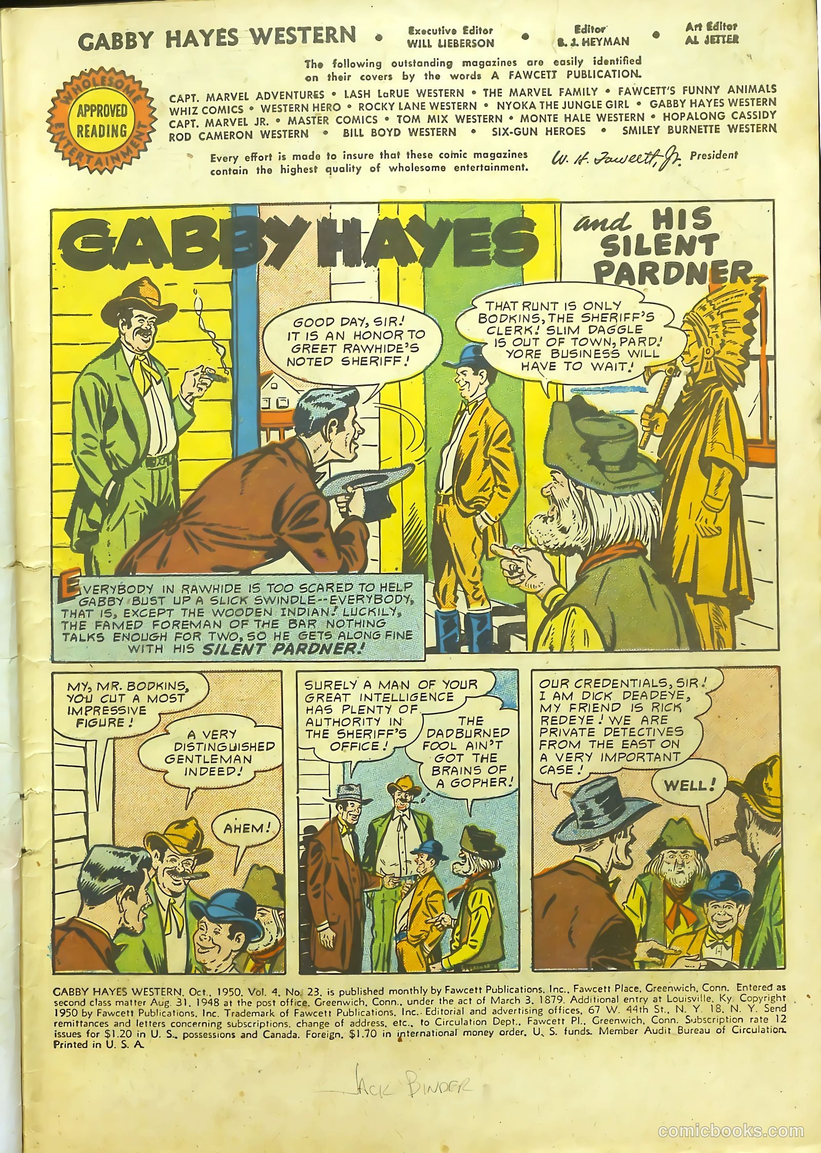 Gabby Hayes Western #23 (1950) — page 3 of 36