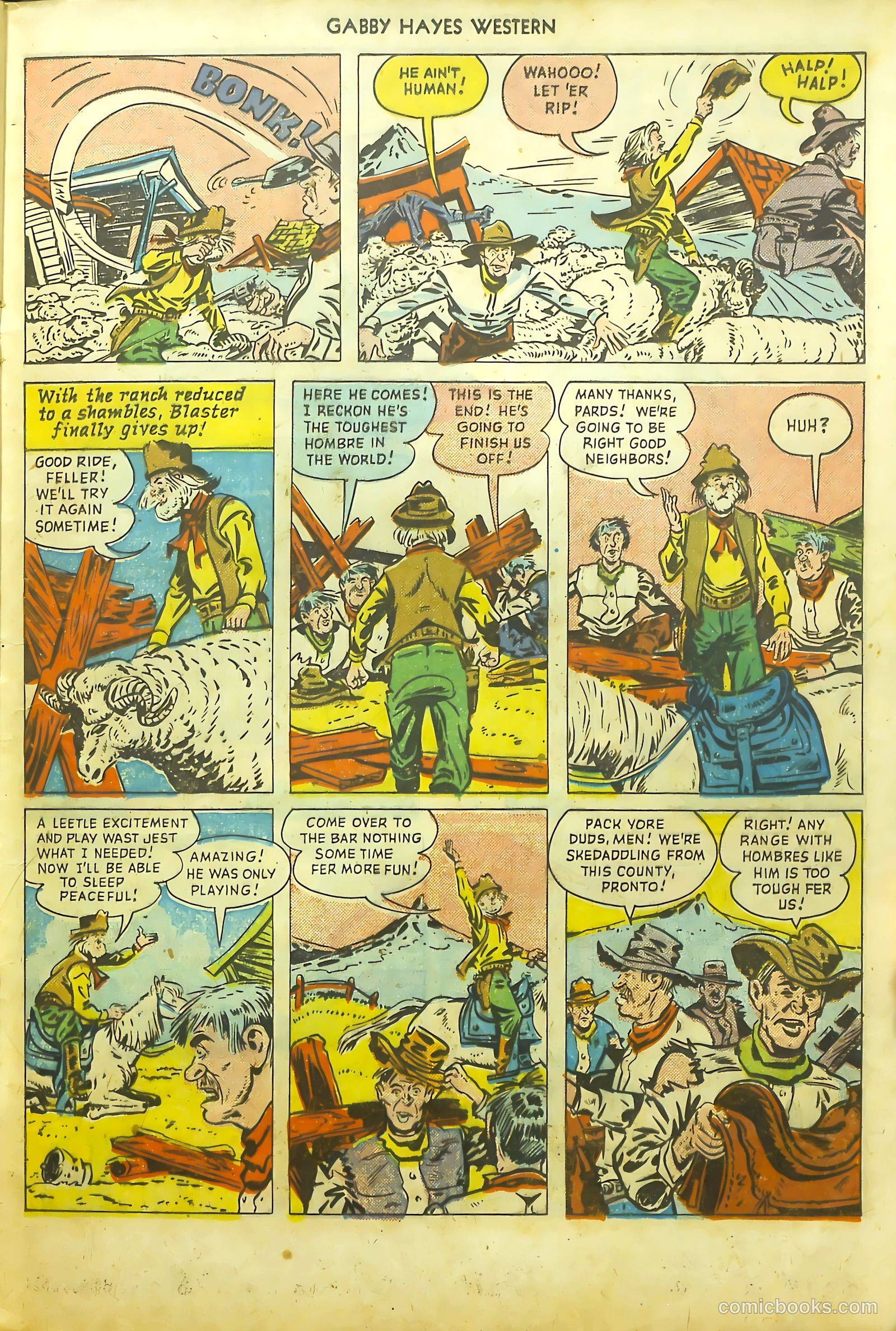 Gabby Hayes Western #23 (1950) — page 21 of 36