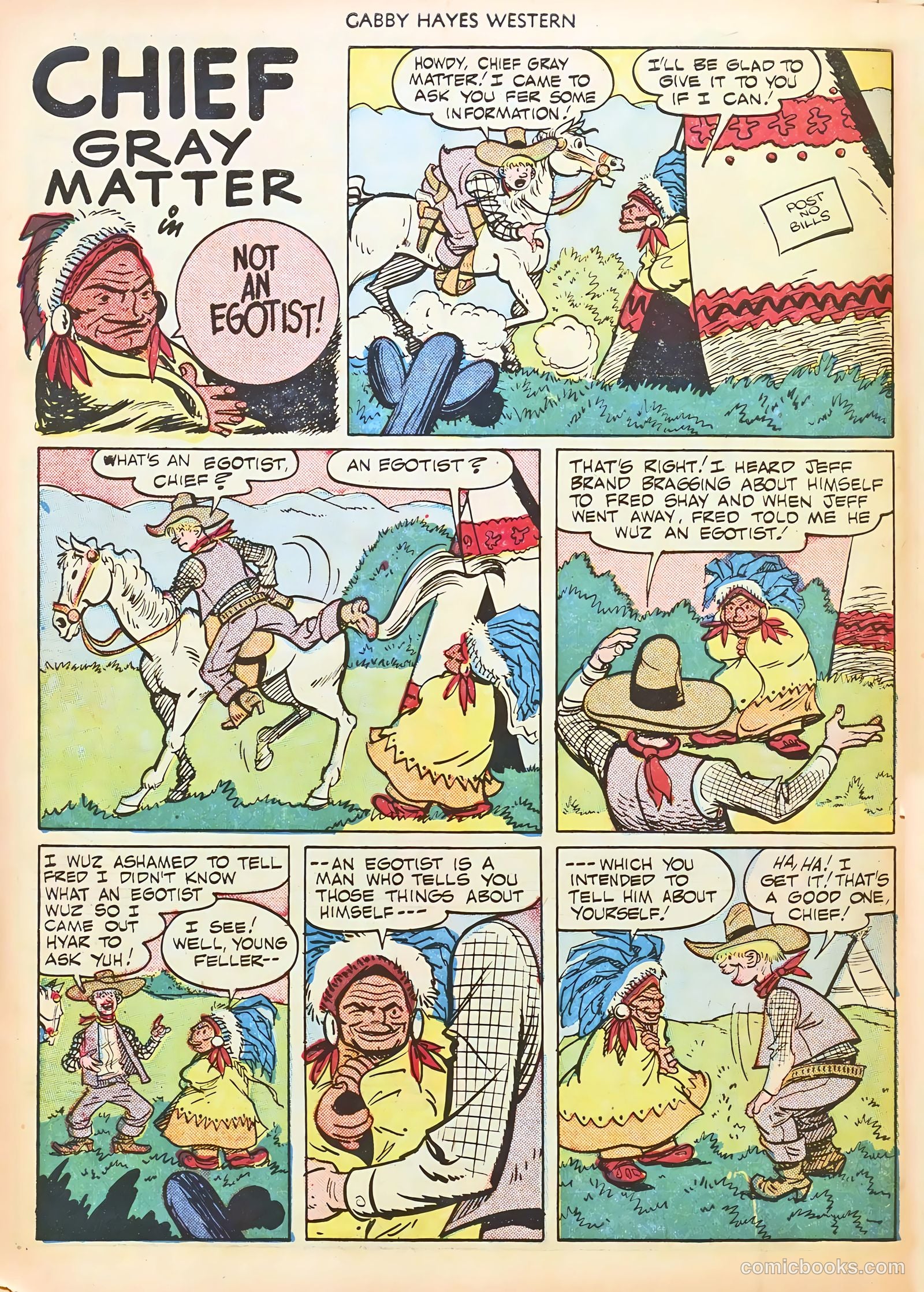 Gabby Hayes Western #25 (1950) — page 34 of 52