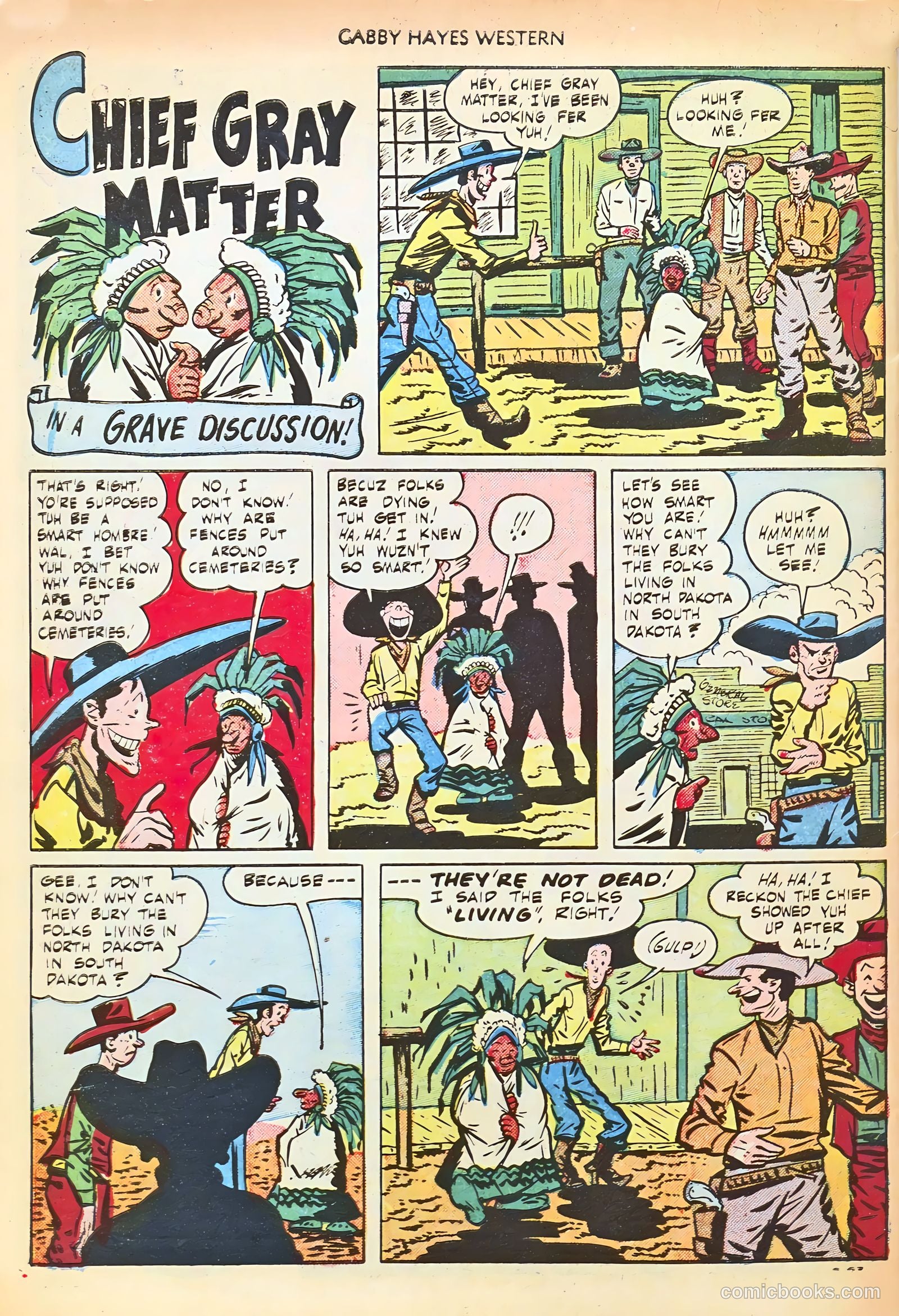Gabby Hayes Western #27 (1951) — page 34 of 36