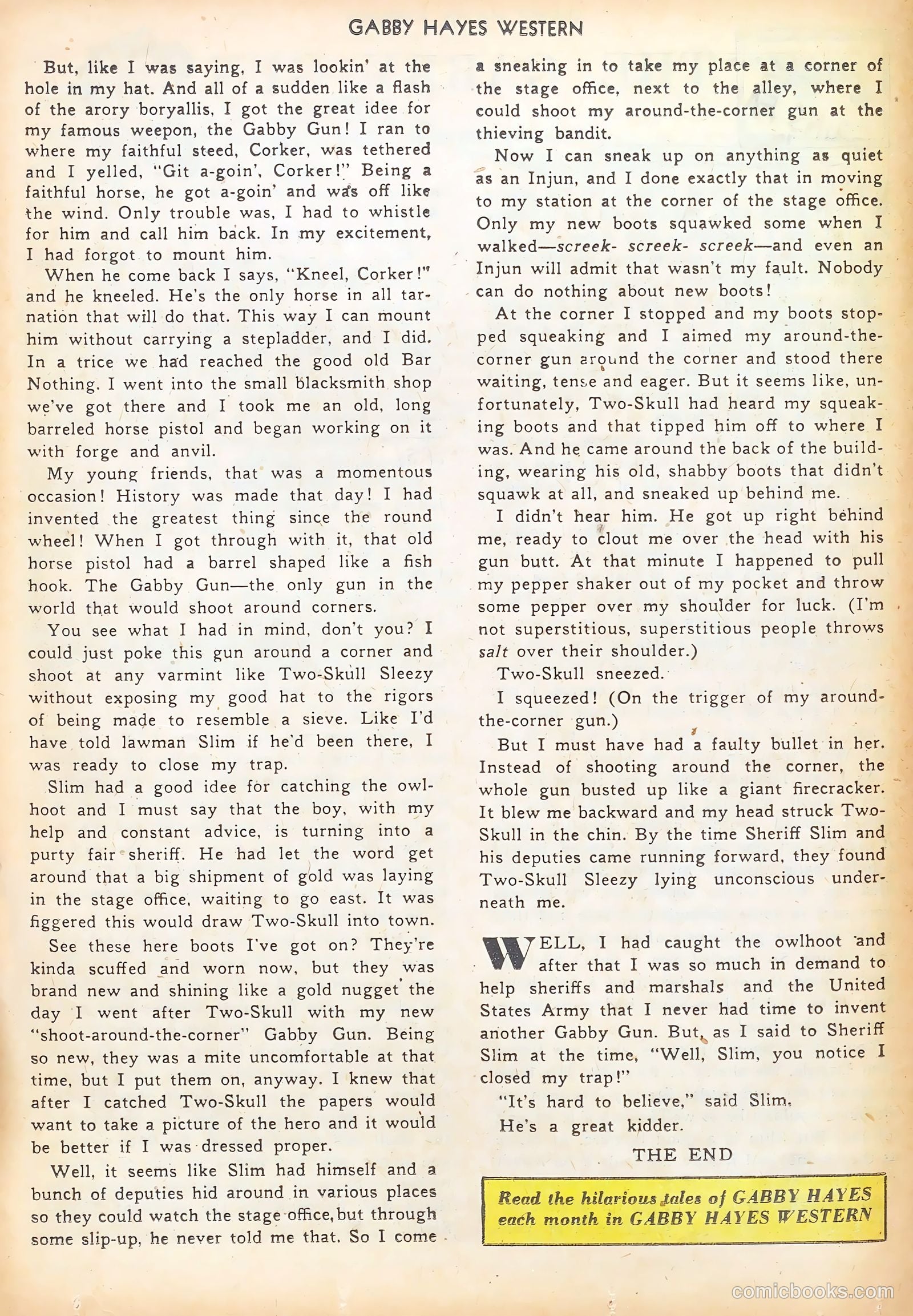 Gabby Hayes Western #31 (1951) — page 16 of 36