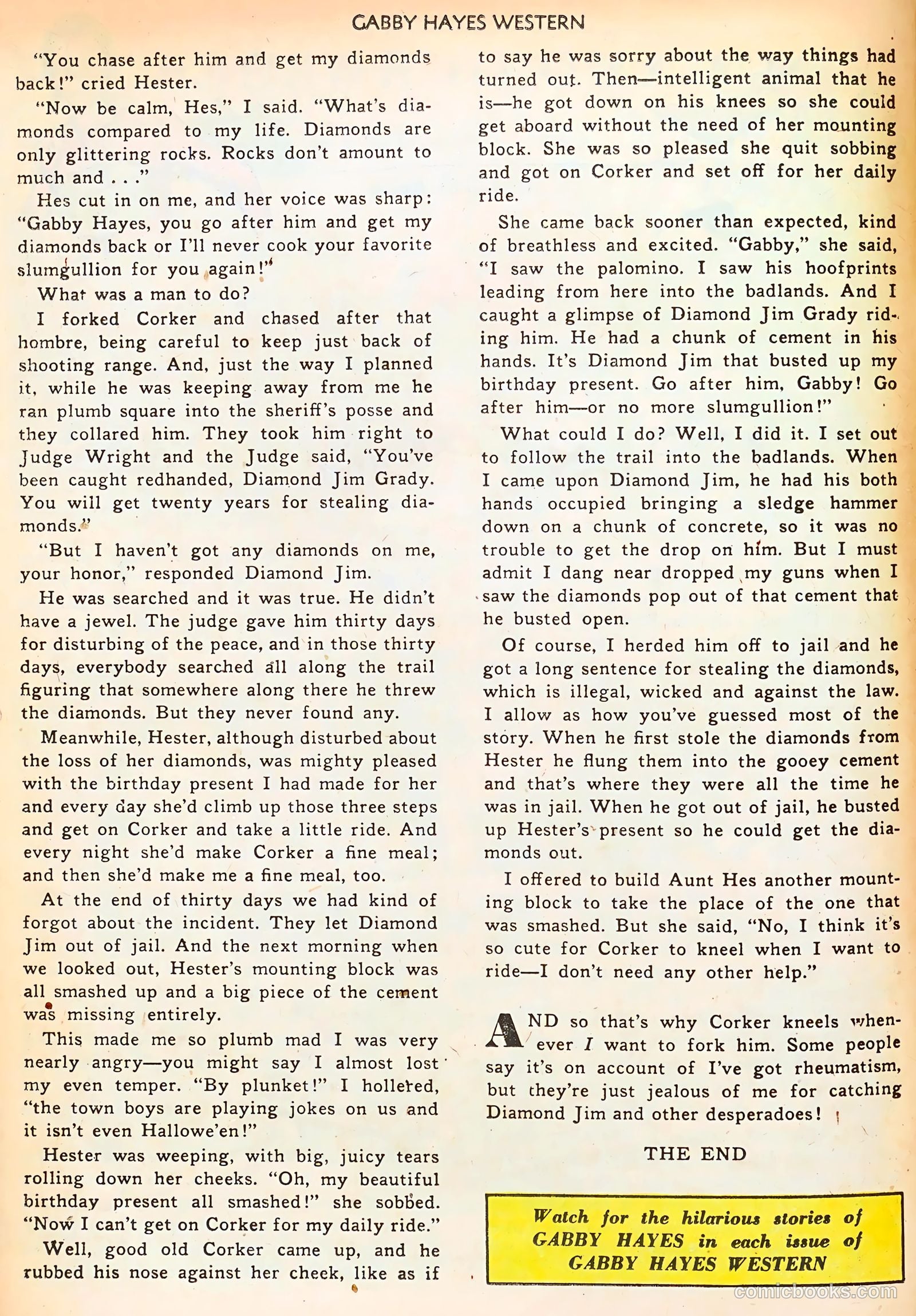 Gabby Hayes Western #32 (1951) — page 14 of 36