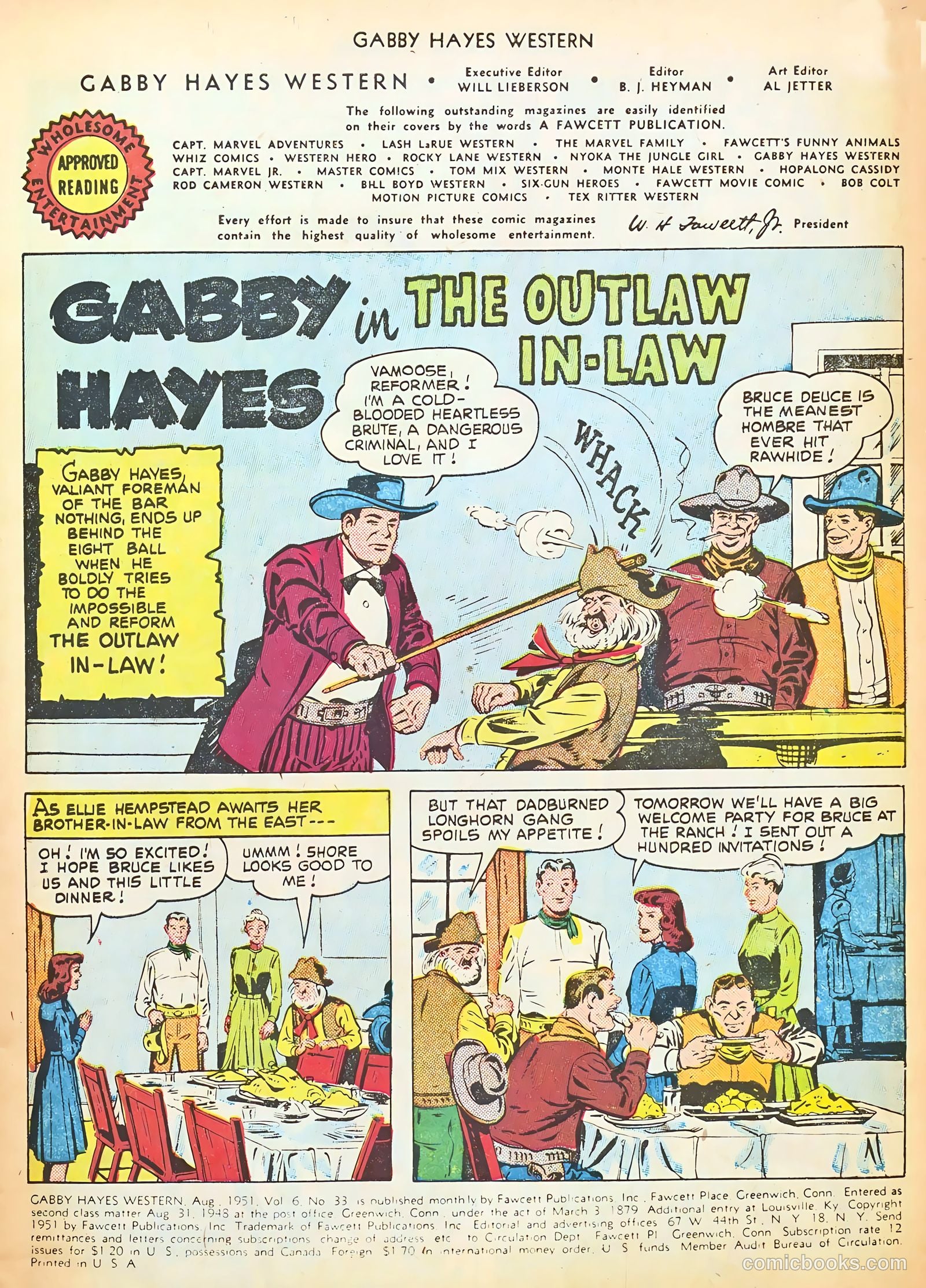 Gabby Hayes Western #33 (1951) — page 3 of 36