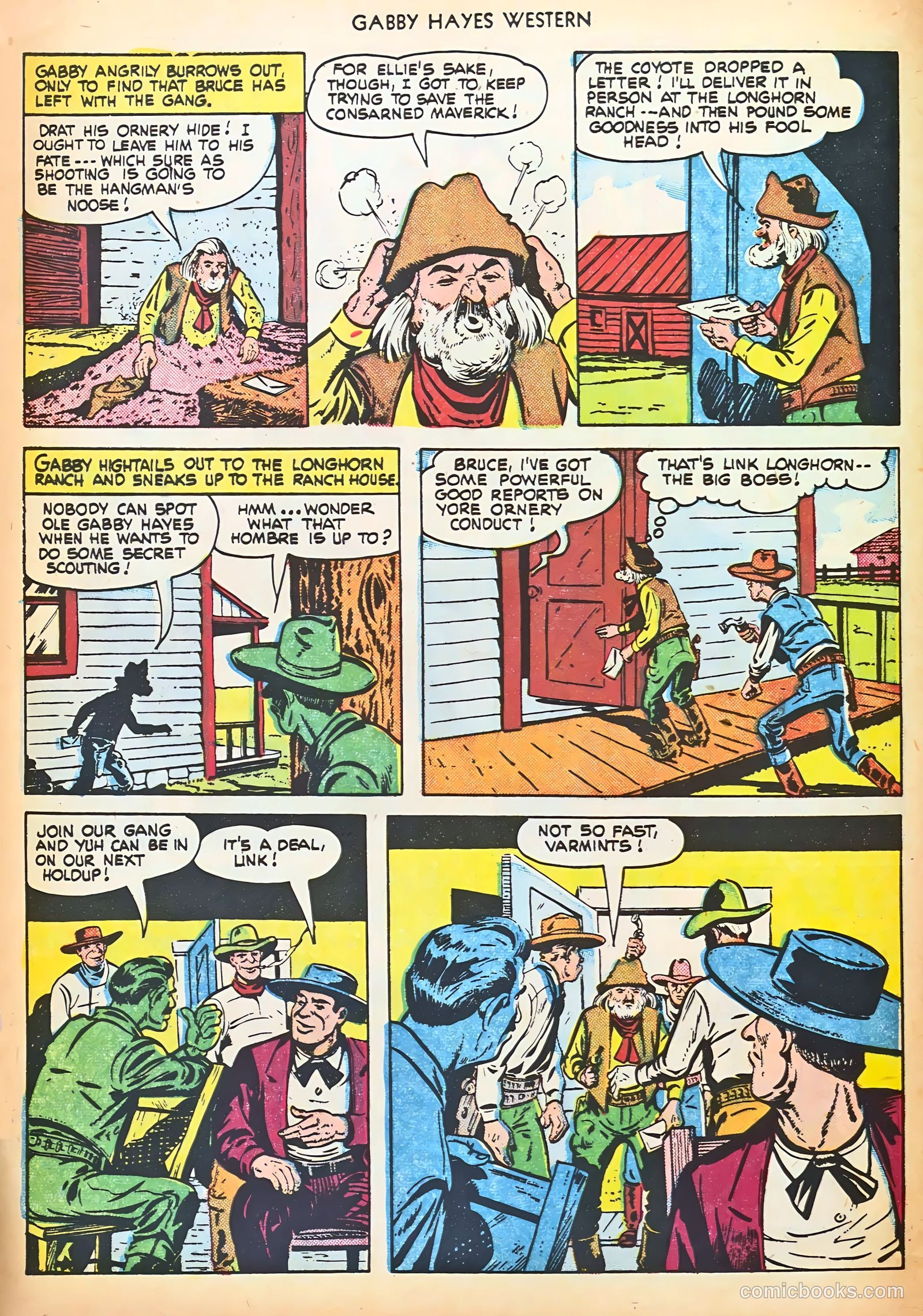 Gabby Hayes Western #33 (1951) — page 8 of 36