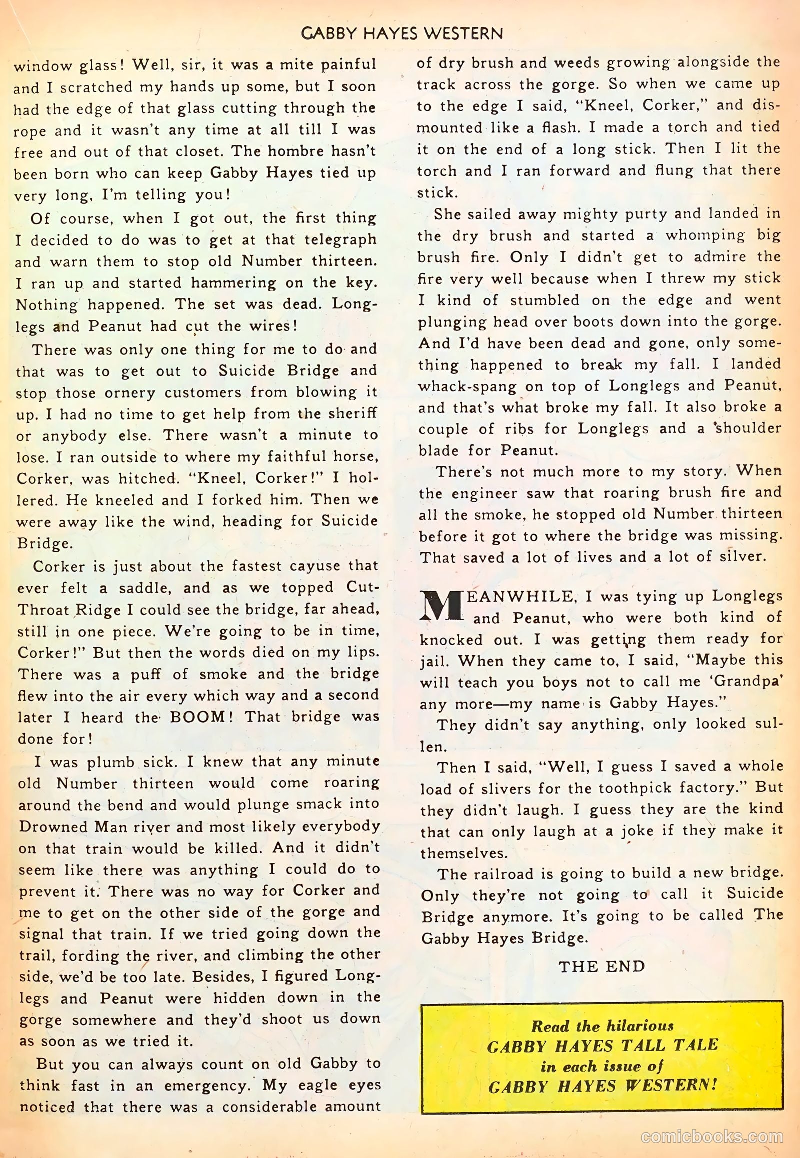 Gabby Hayes Western #33 (1951) — page 15 of 36