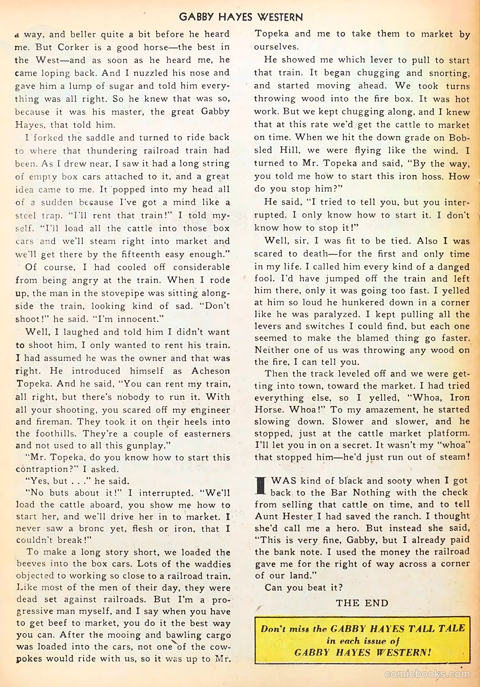 Gabby Hayes Western #34 (1951) — page 26 of 36