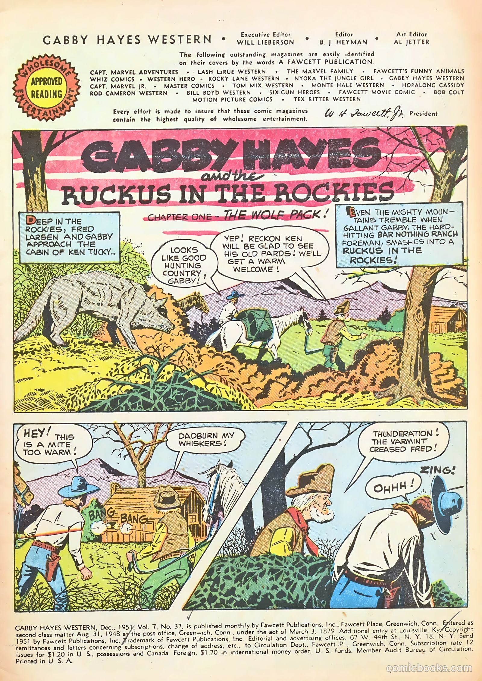 Gabby Hayes Western #37 (1951) — page 3 of 36