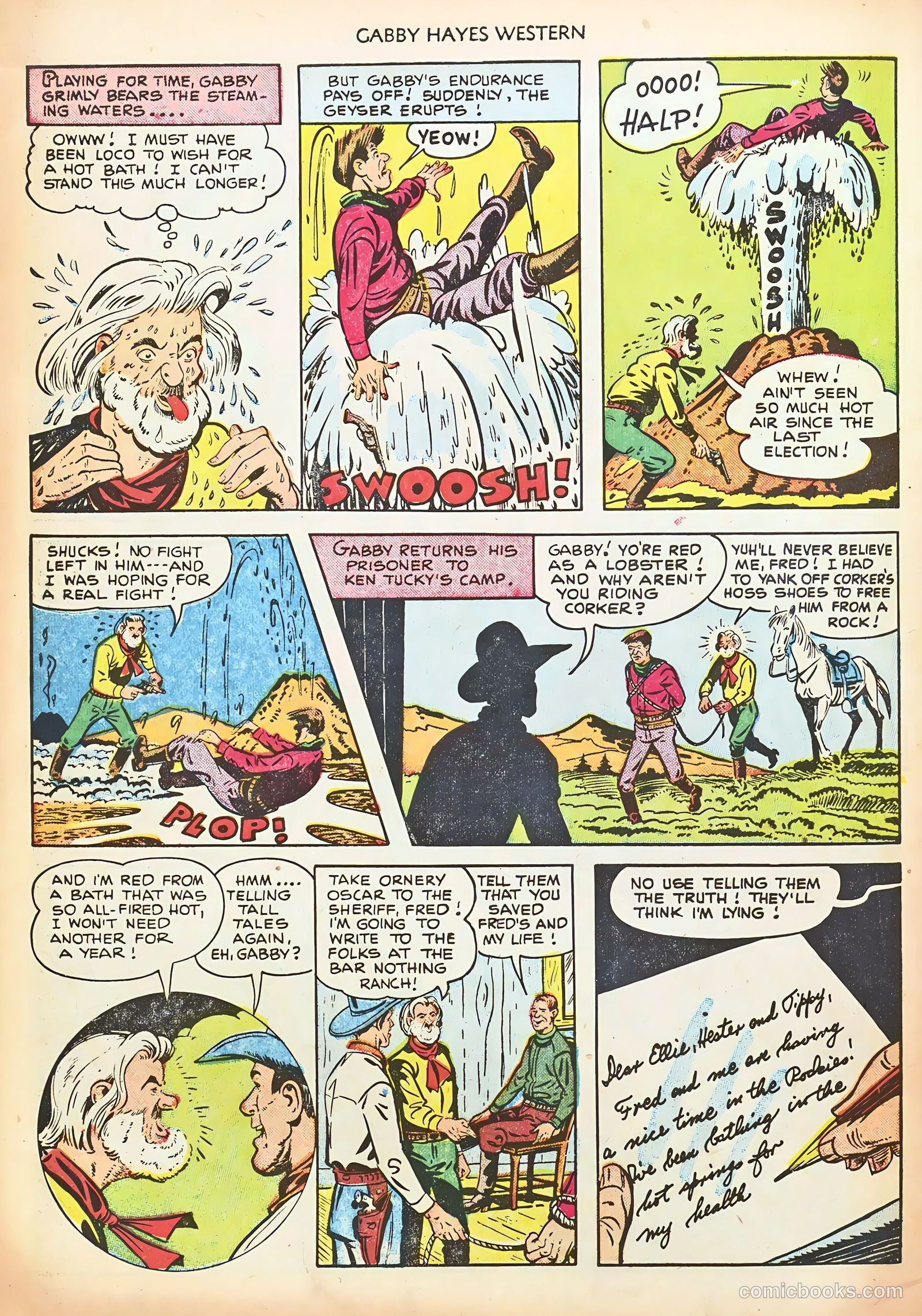 Gabby Hayes Western #37 (1951) — page 34 of 36