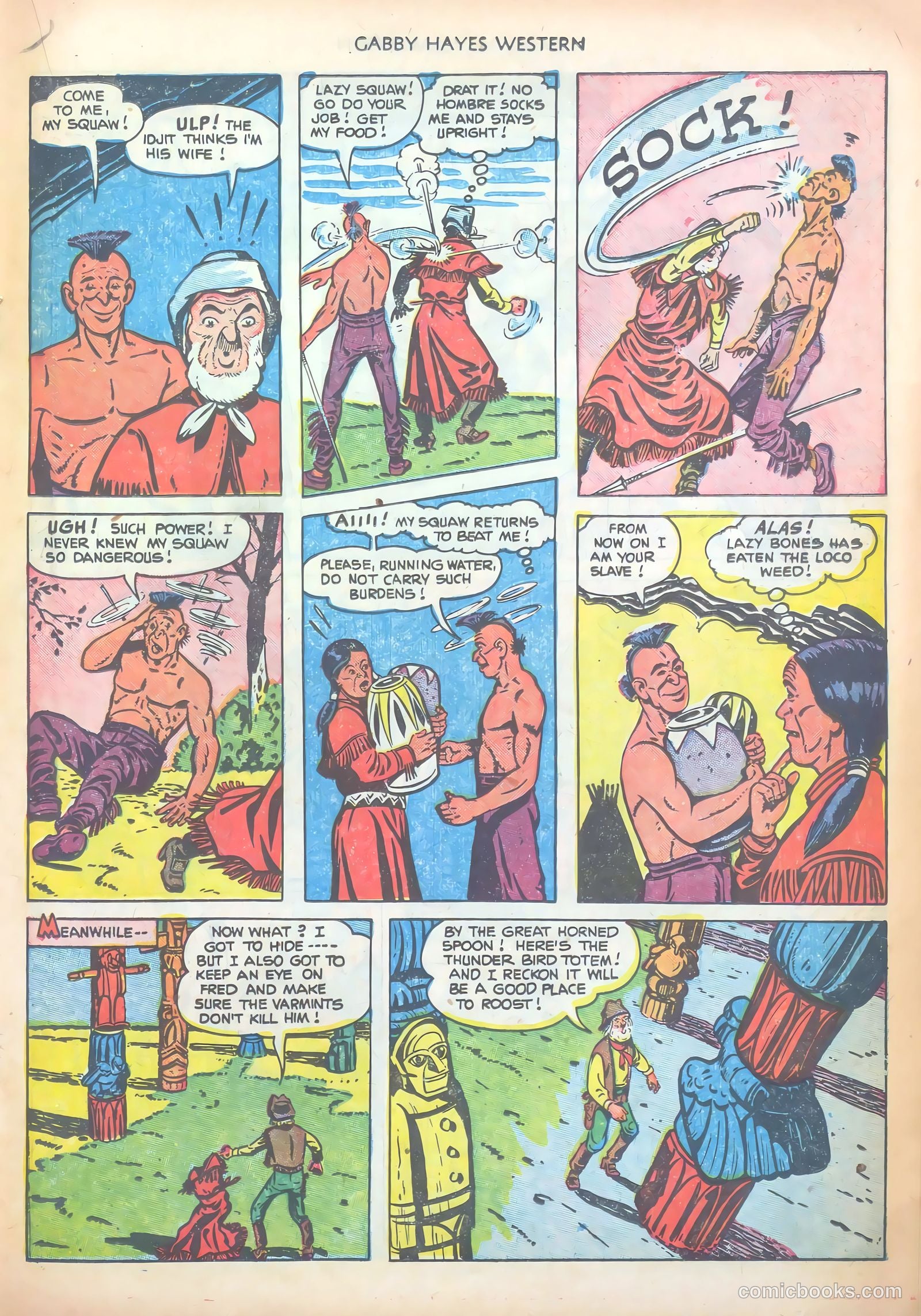 Gabby Hayes Western #38 (1952) — page 19 of 36