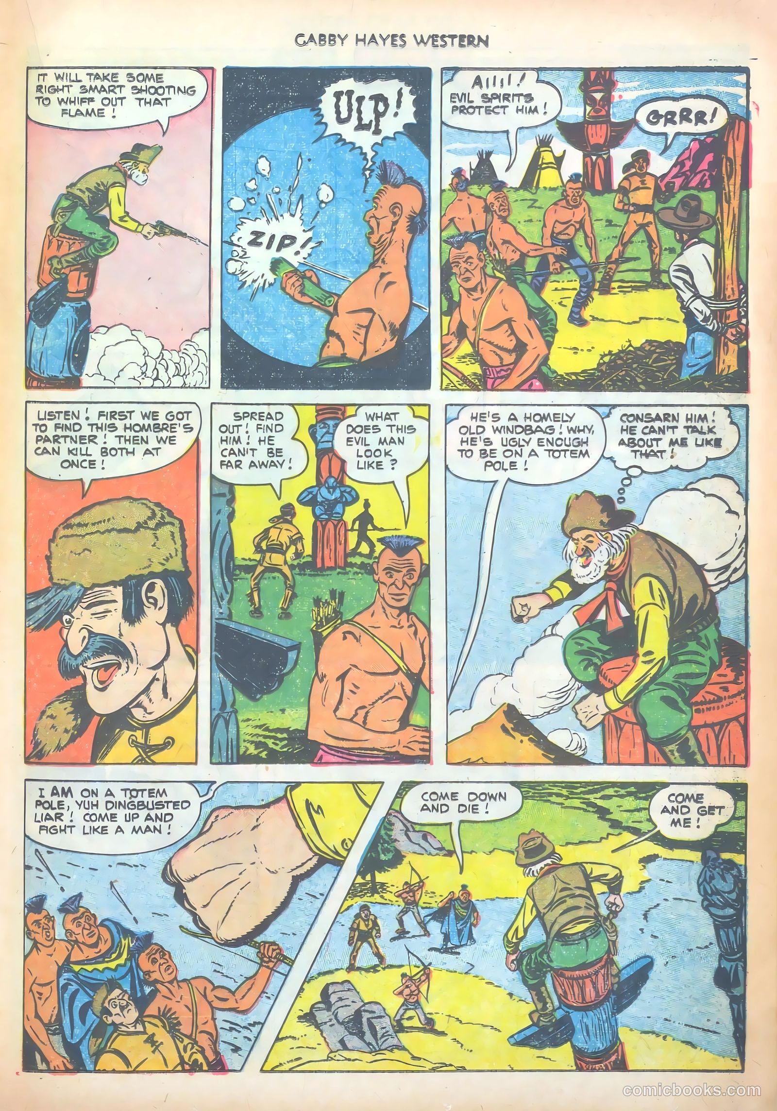 Gabby Hayes Western #38 (1952) — page 21 of 36