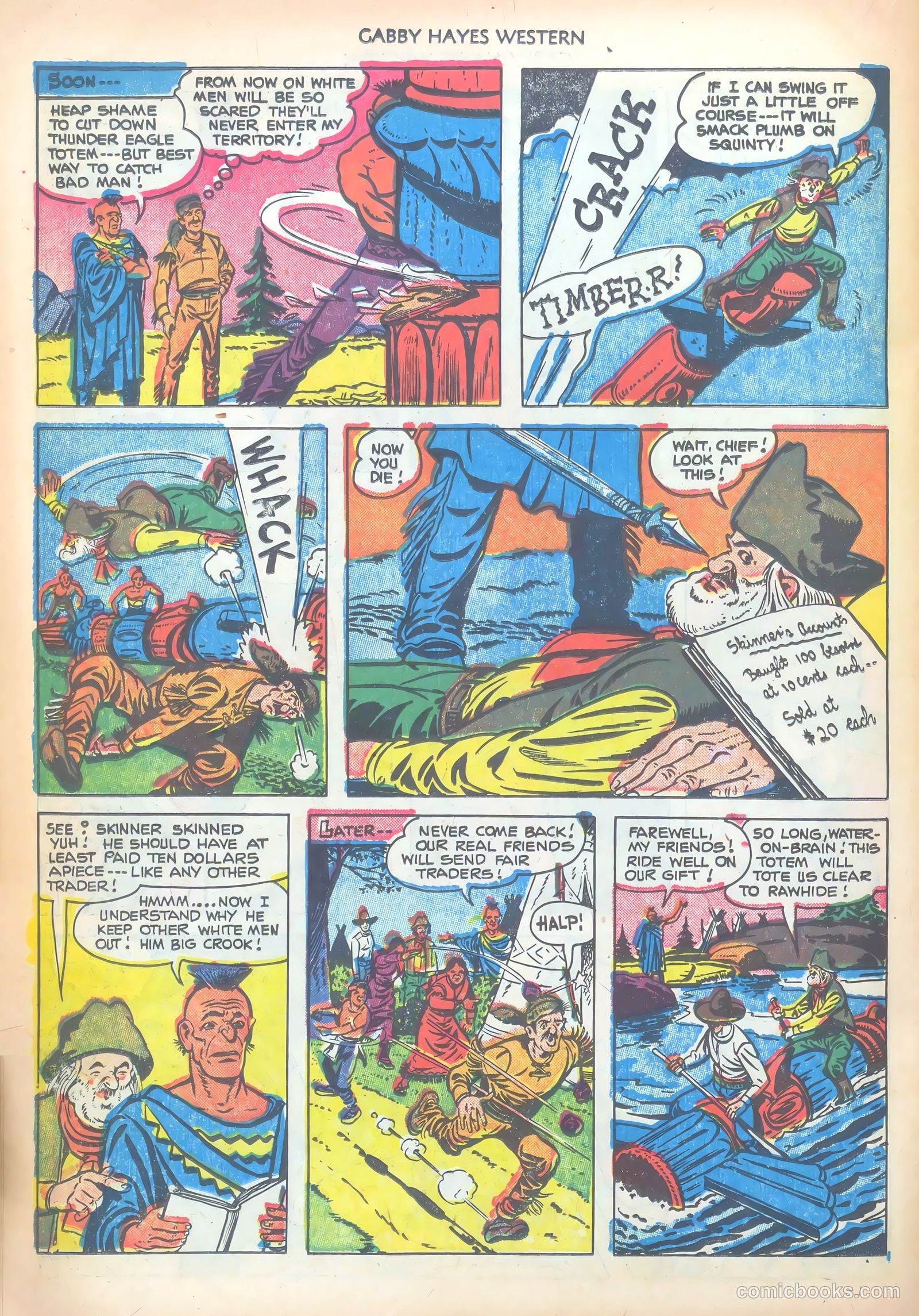 Gabby Hayes Western #38 (1952) — page 22 of 36