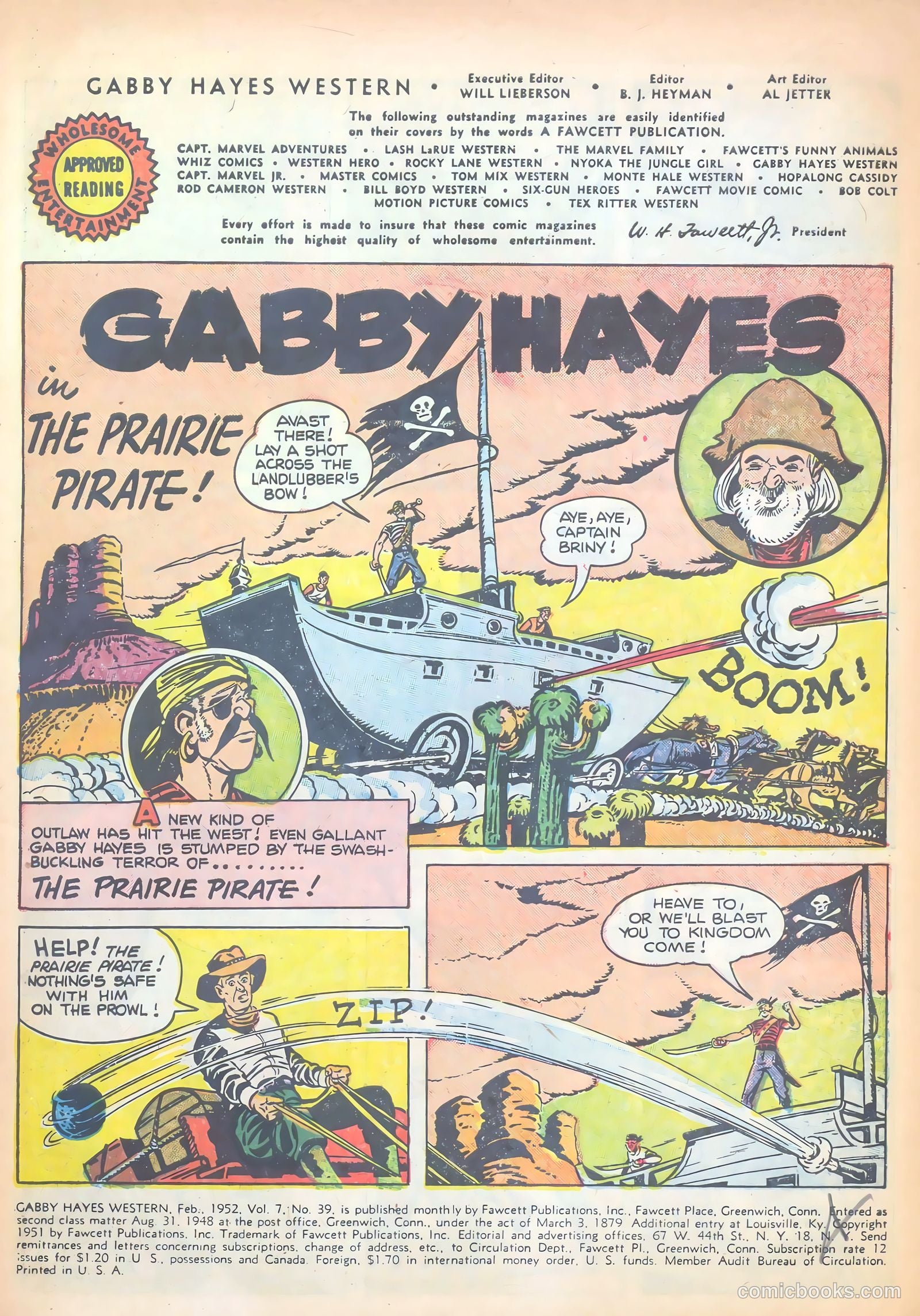 Gabby Hayes Western #39 (1952) — page 3 of 36