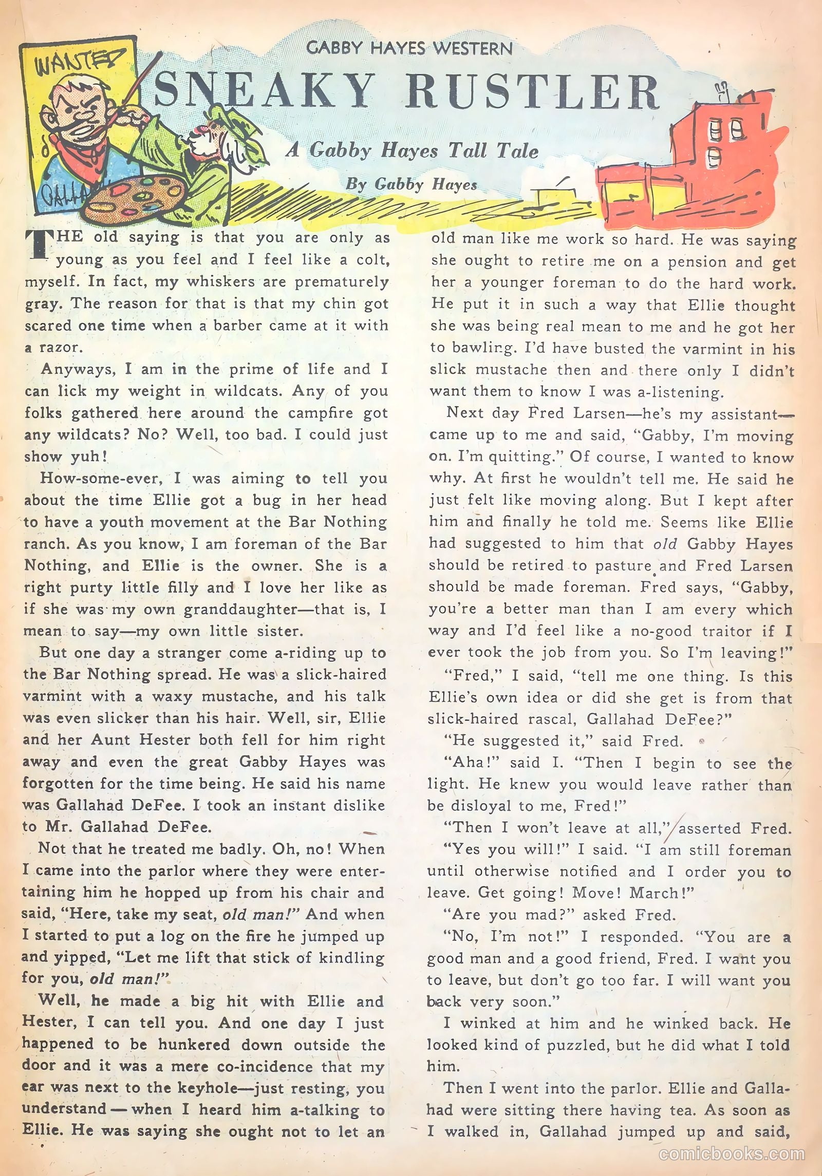 Gabby Hayes Western #39 (1952) — page 23 of 36