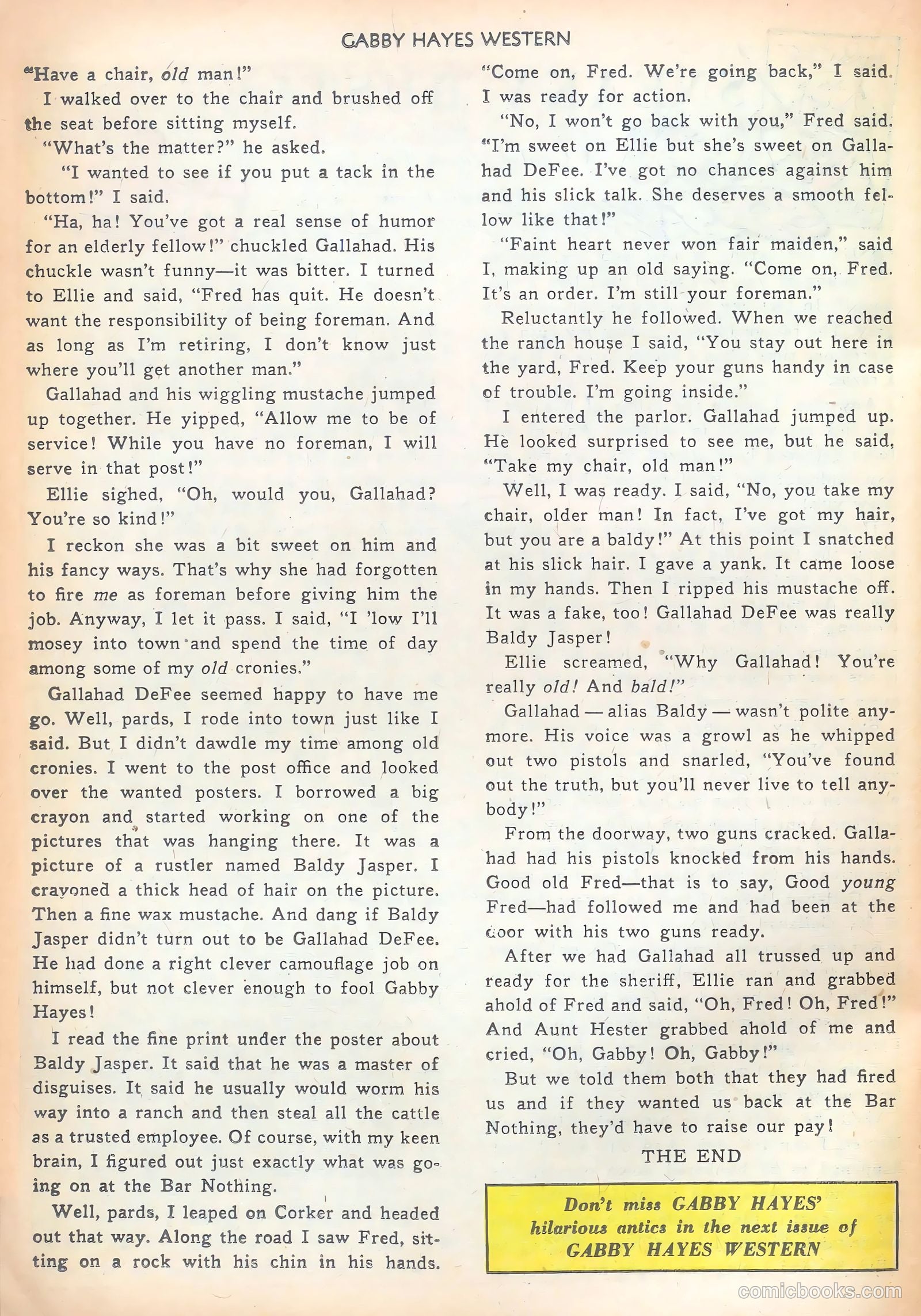 Gabby Hayes Western #39 (1952) — page 24 of 36