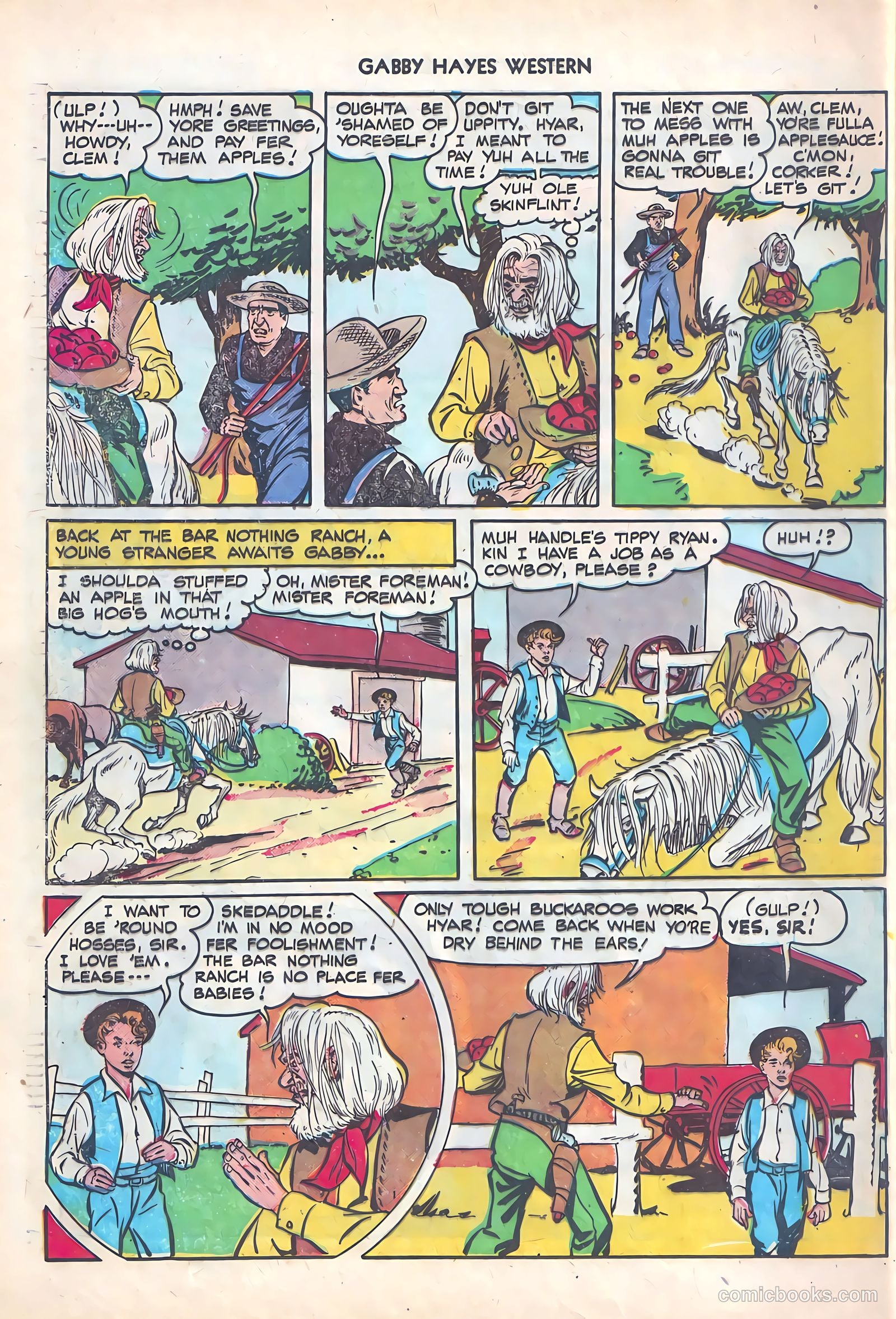 Gabby Hayes Western #4 (1949) — page 36 of 52