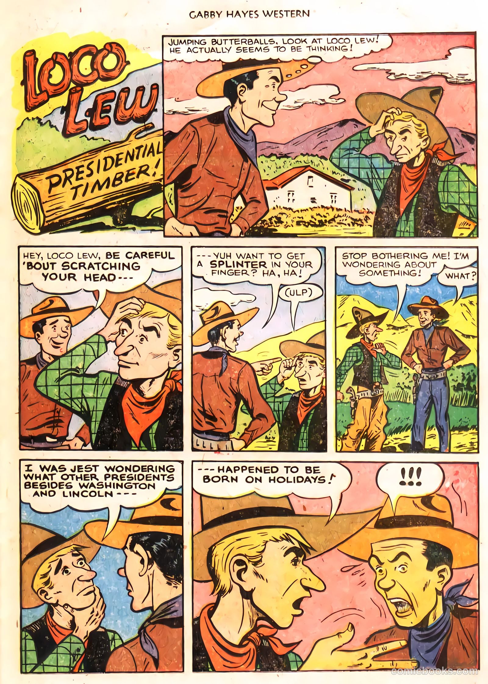 Gabby Hayes Western #40 (1952) — page 22 of 34