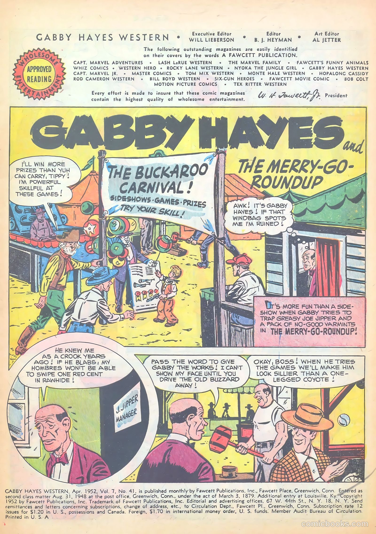 Gabby Hayes Western #41 (1952) — page 3 of 36