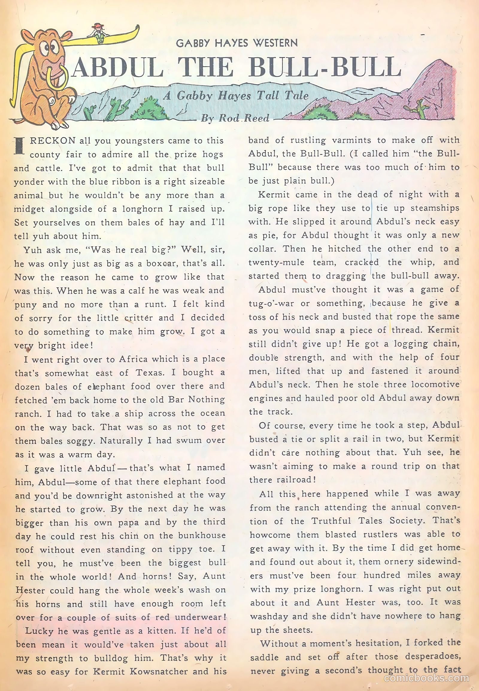 Gabby Hayes Western #41 (1952) — page 23 of 36