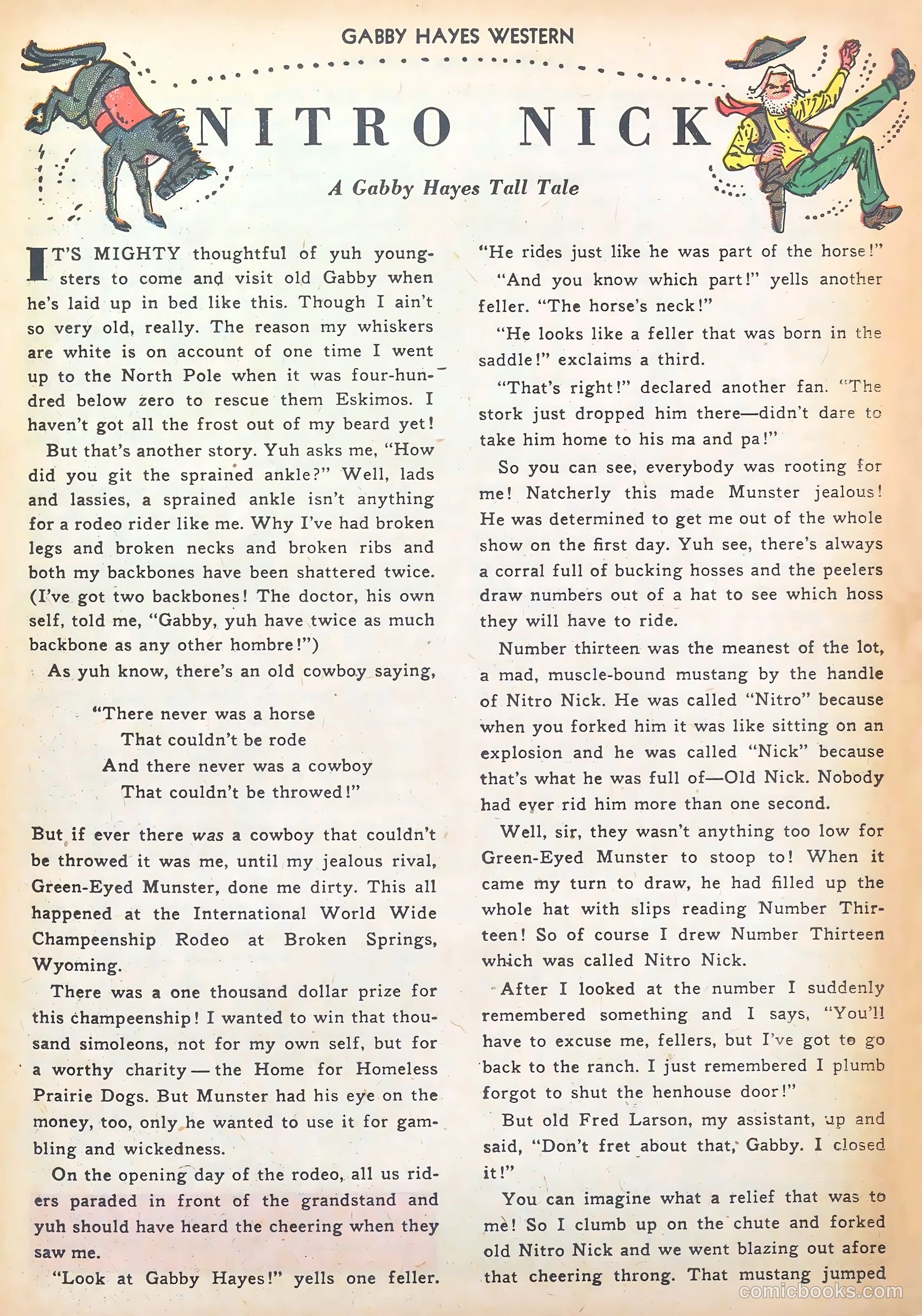 Gabby Hayes Western #42 (1952) — page 25 of 36
