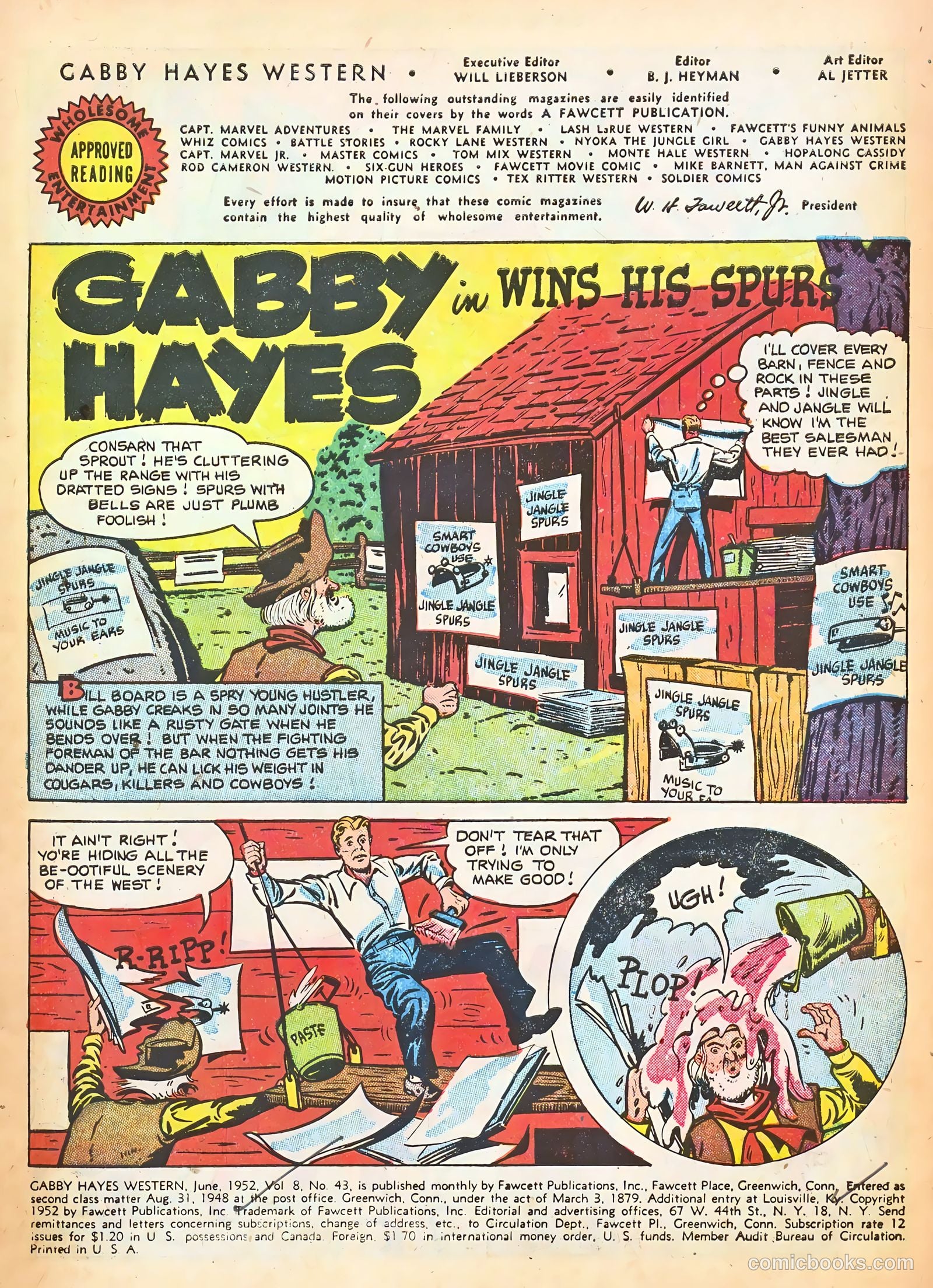 Gabby Hayes Western #43 (1952) — page 3 of 36