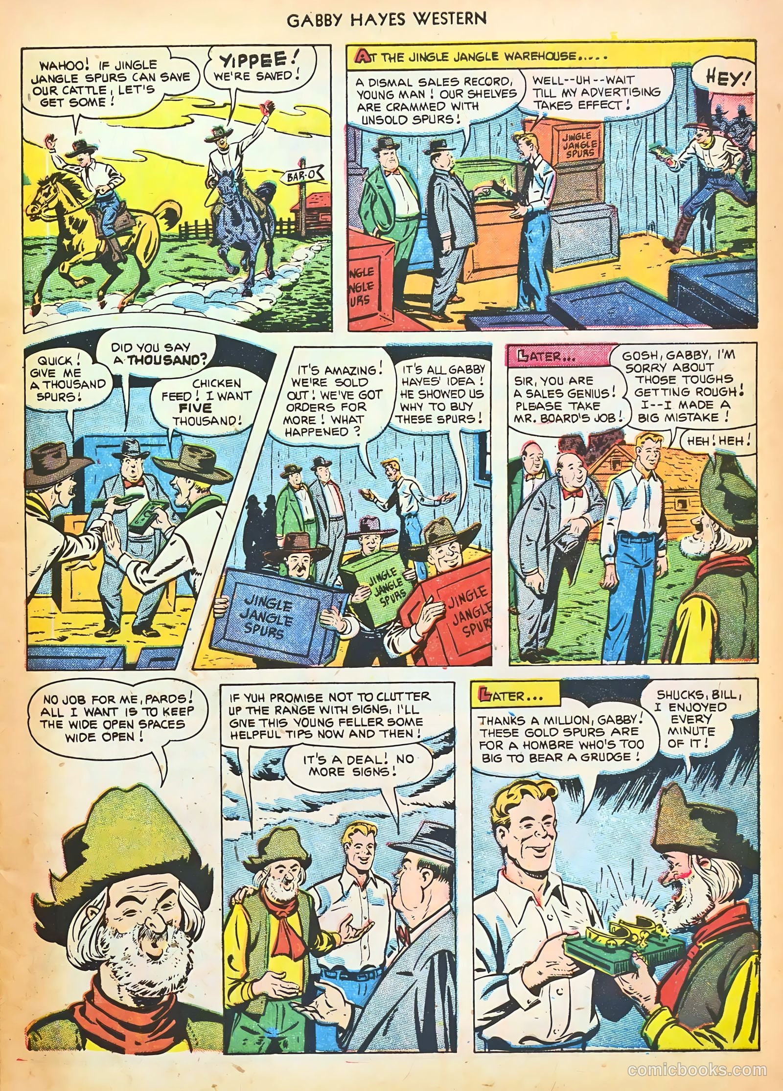 Gabby Hayes Western #43 (1952) — page 9 of 36