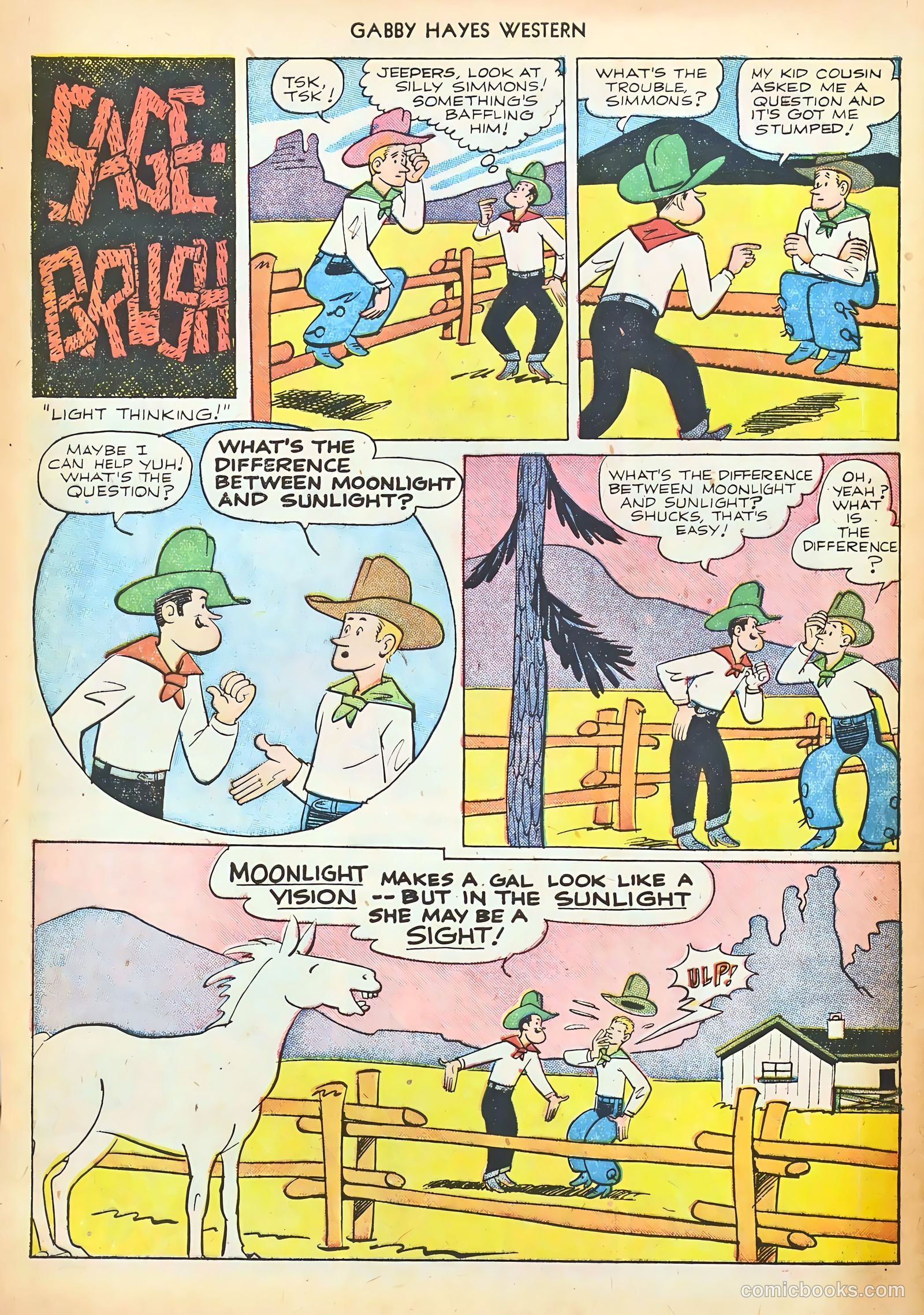Gabby Hayes Western #43 (1952) — page 28 of 36