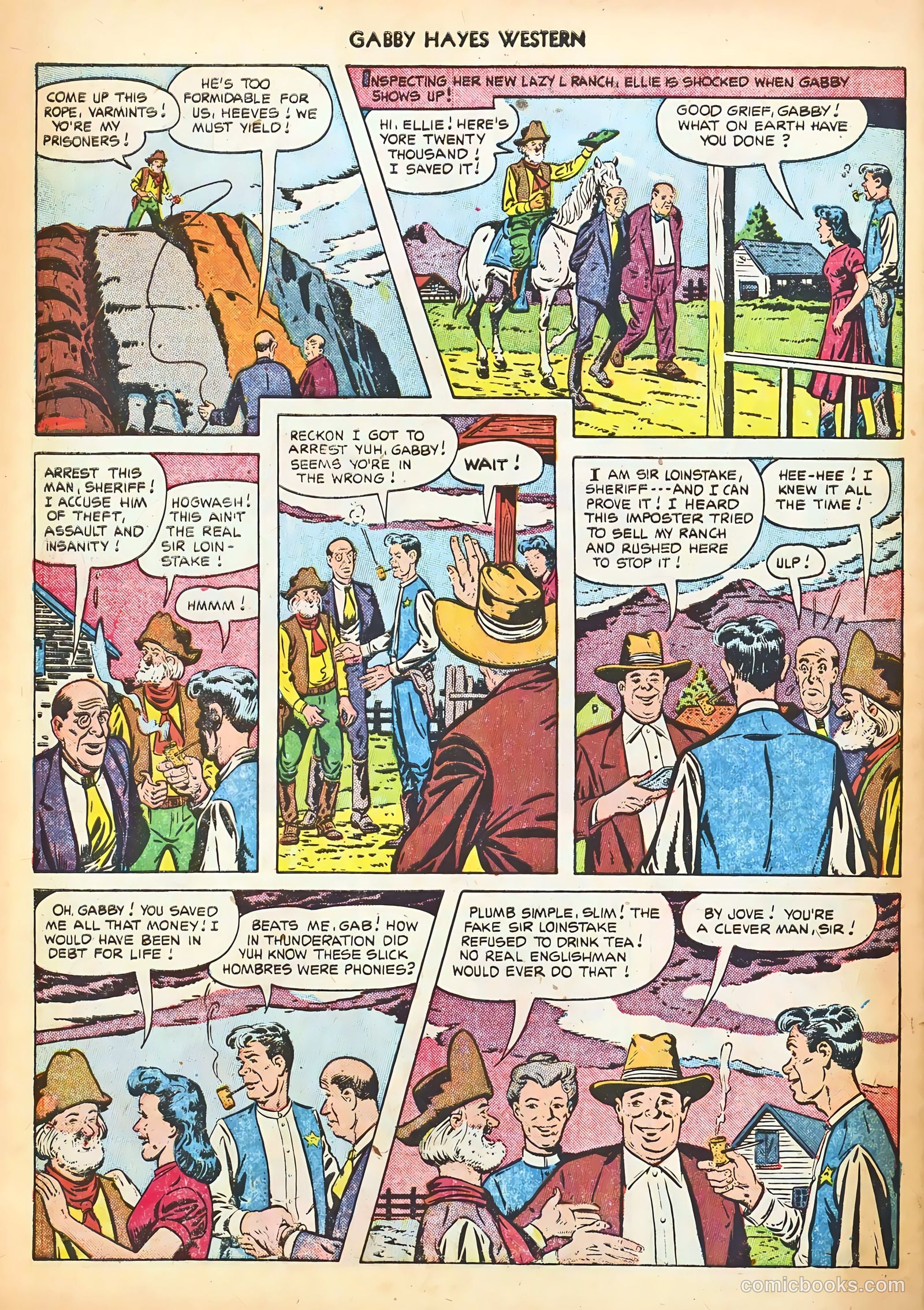 Gabby Hayes Western #43 (1952) — page 34 of 36