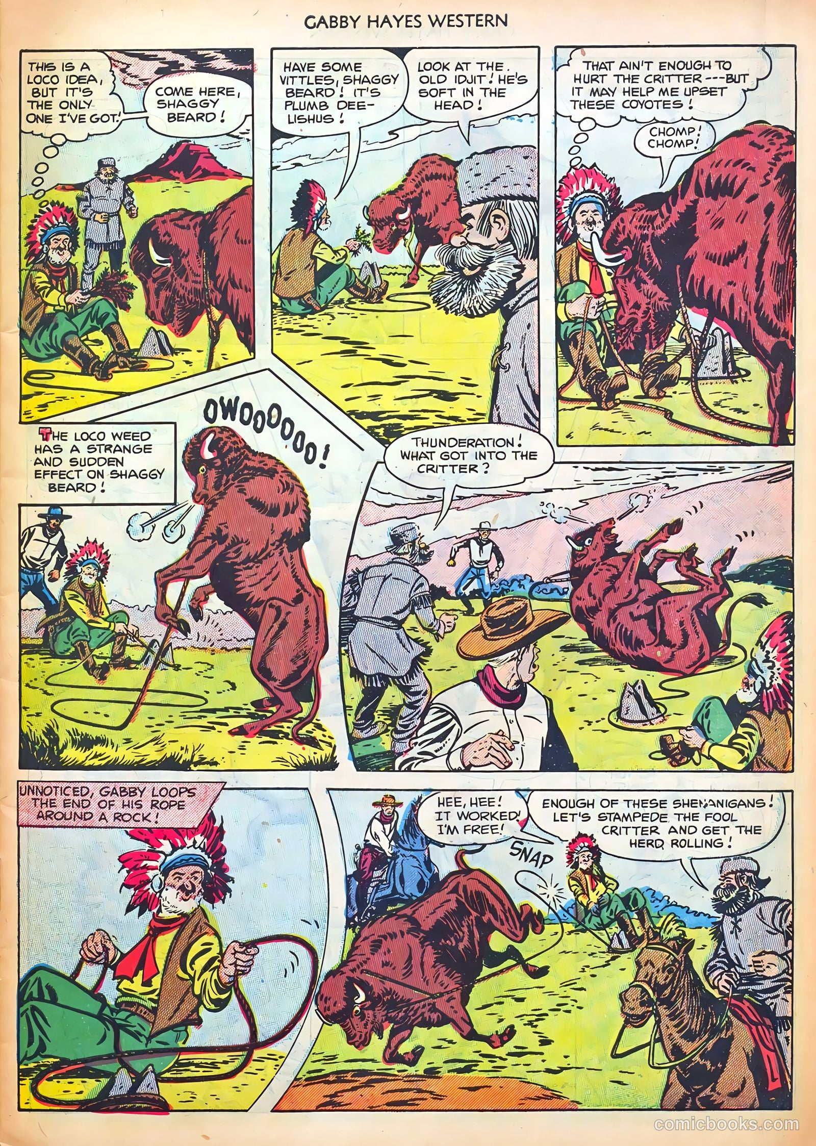 Gabby Hayes Western #44 (1952) — page 7 of 36