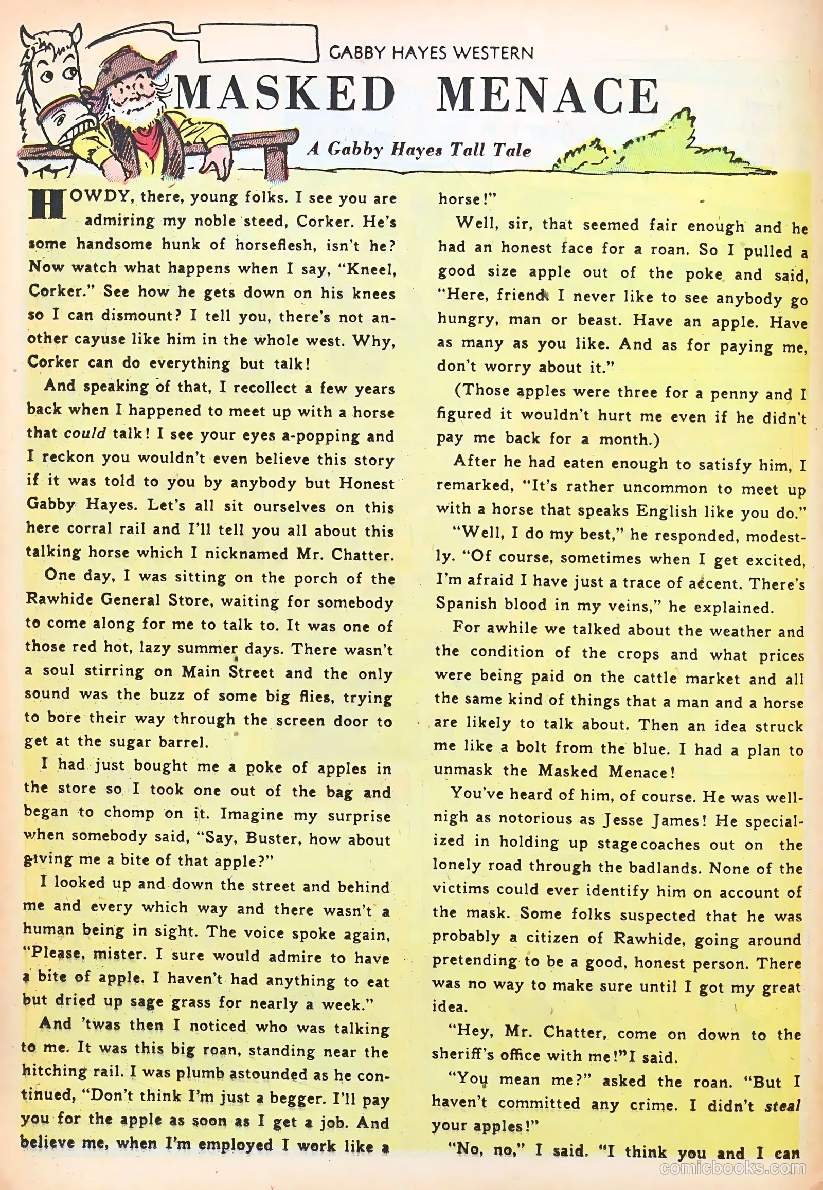 Gabby Hayes Western #44 (1952) — page 12 of 36