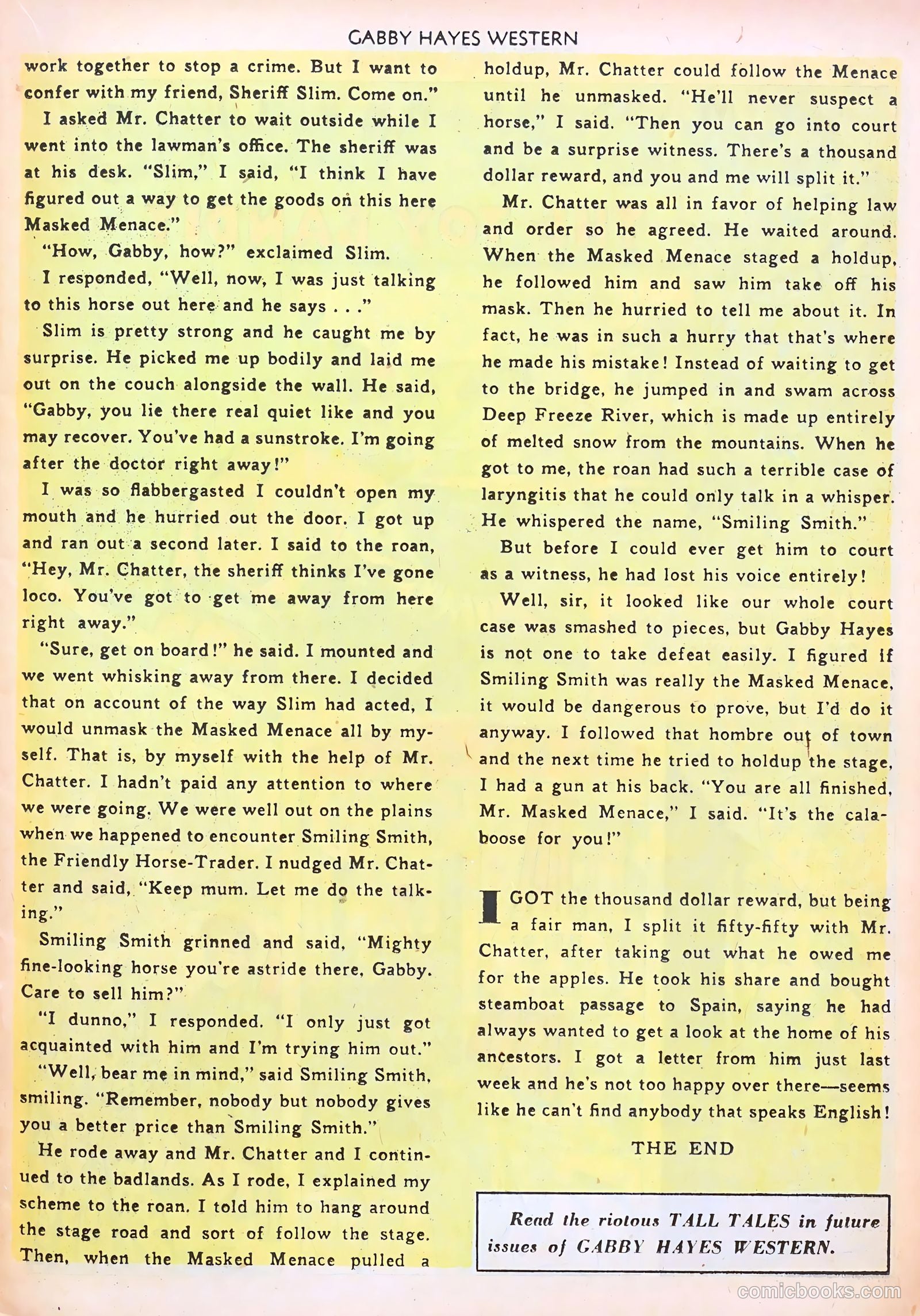 Gabby Hayes Western #44 (1952) — page 13 of 36