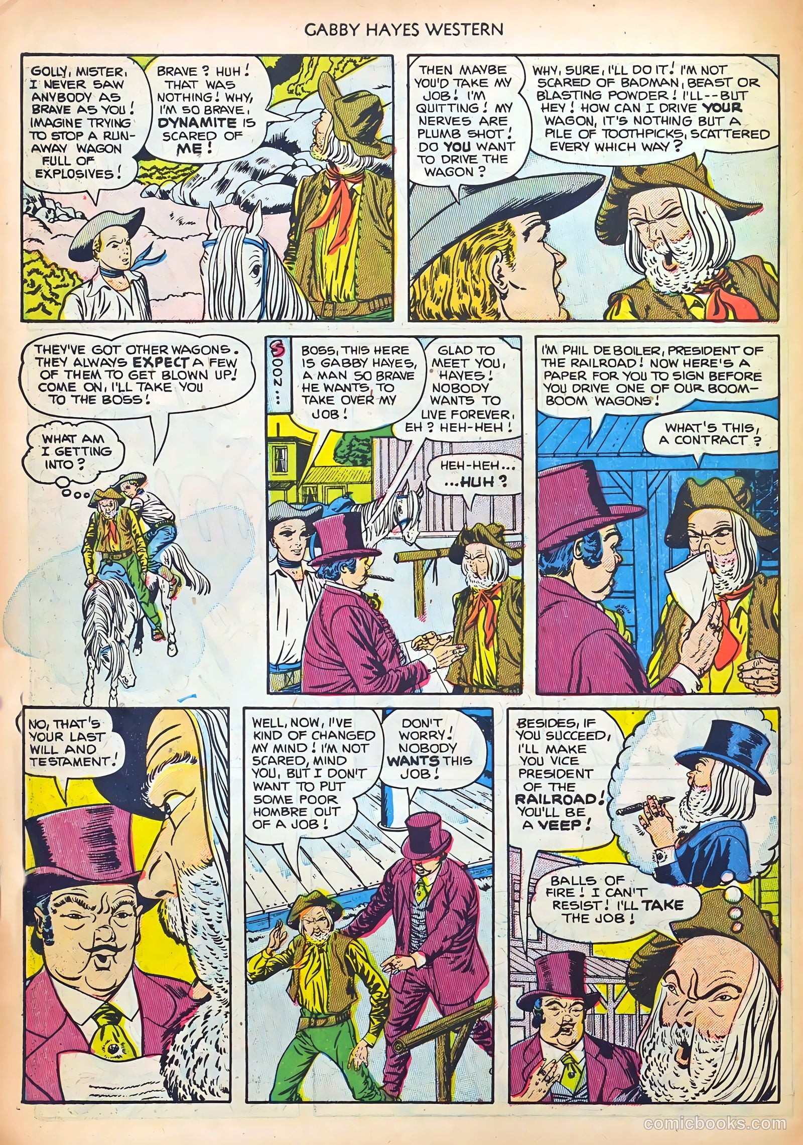 Gabby Hayes Western #44 (1952) — page 30 of 36