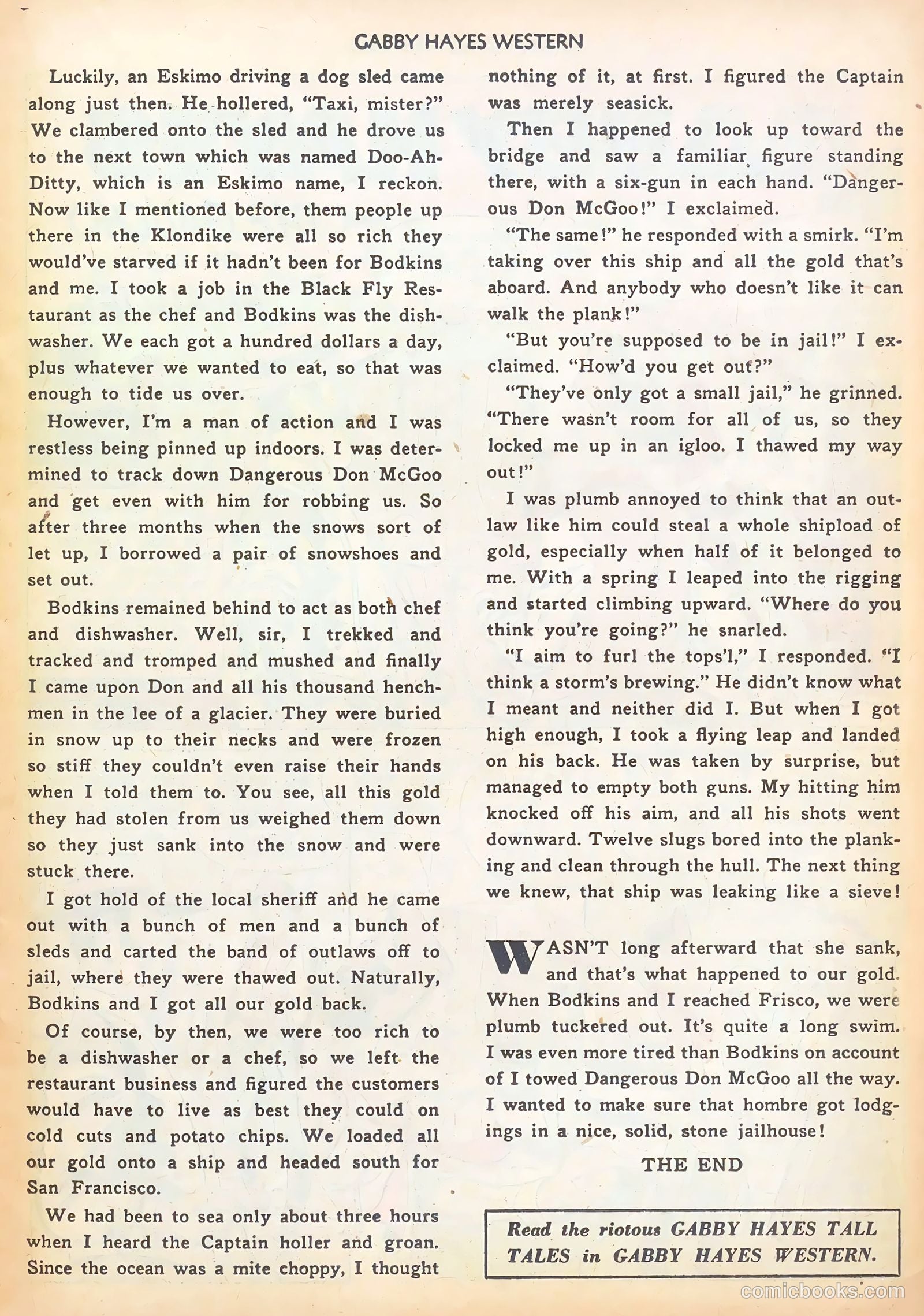 Gabby Hayes Western #45 (1952) — page 15 of 36