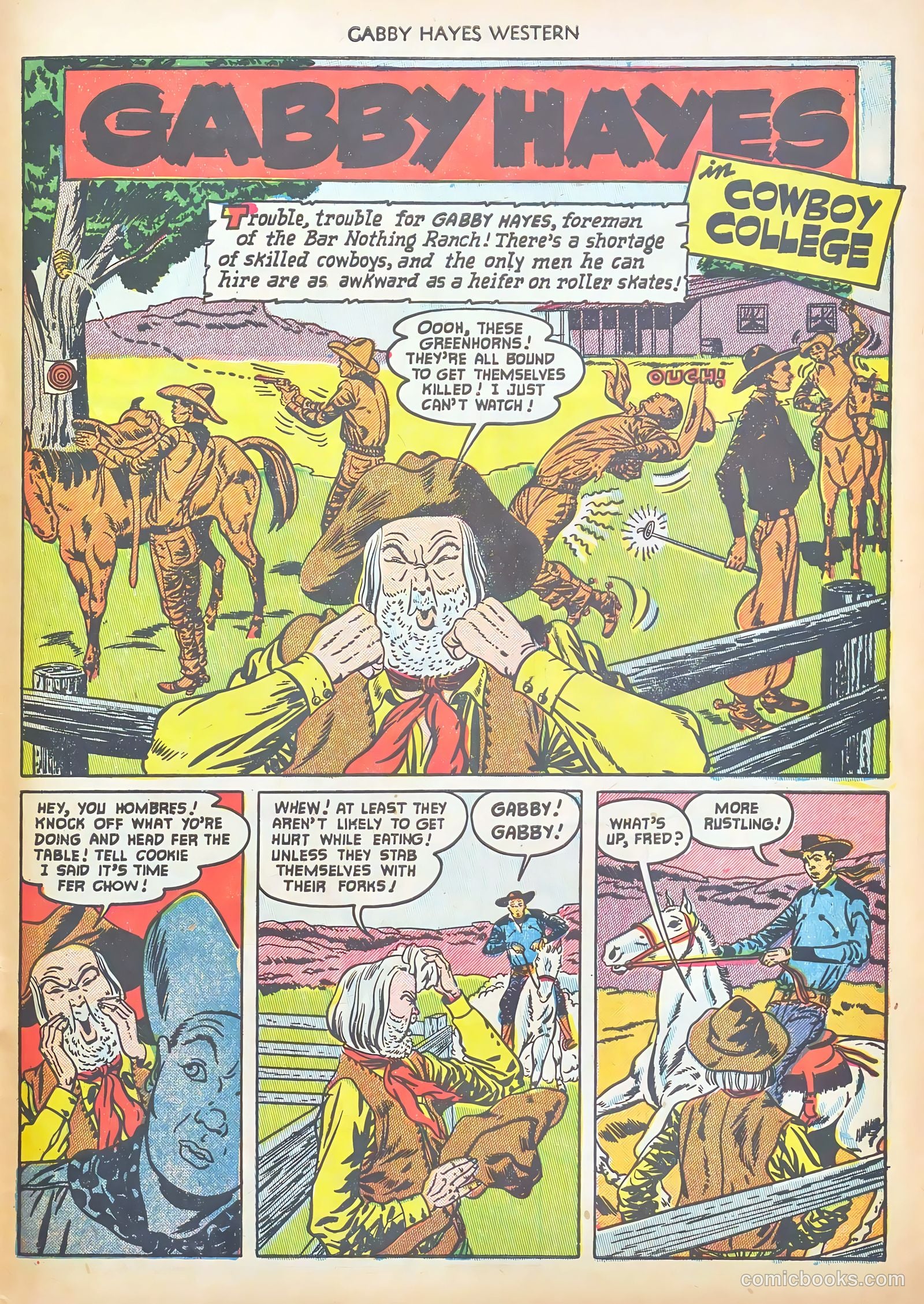 Gabby Hayes Western #45 (1952) — page 31 of 36