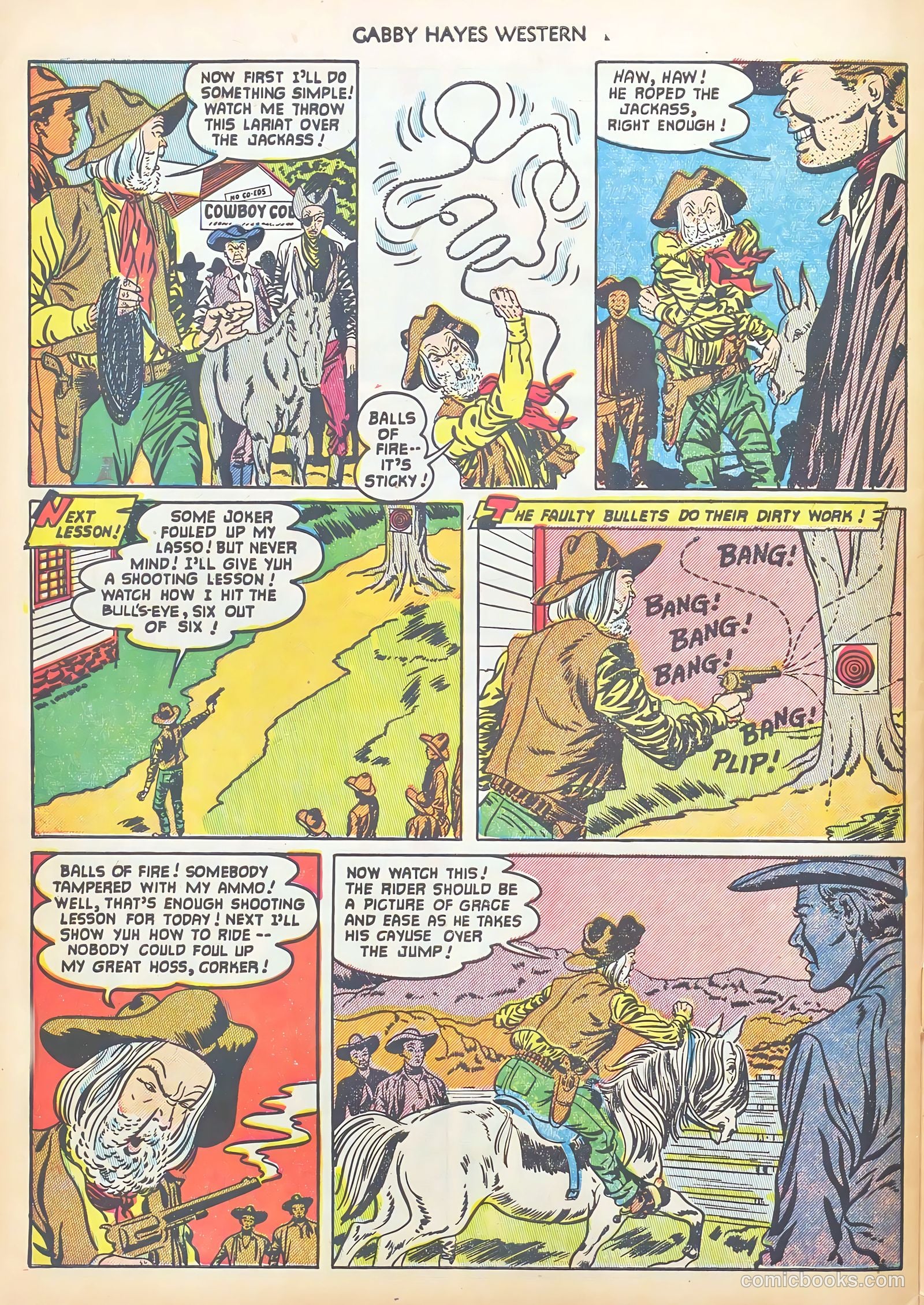 Gabby Hayes Western #45 (1952) — page 32 of 36