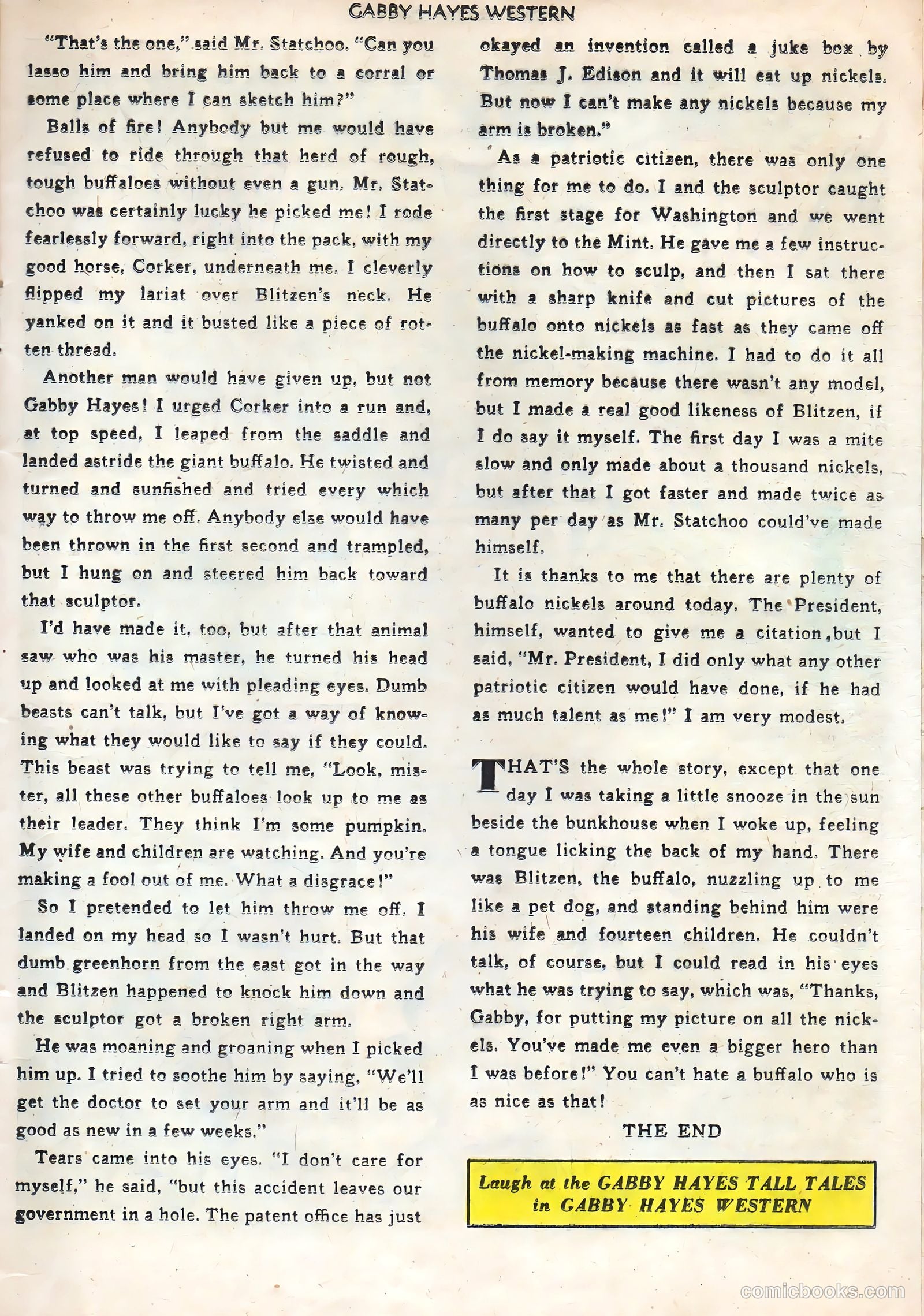 Gabby Hayes Western #46 (1952) — page 13 of 36