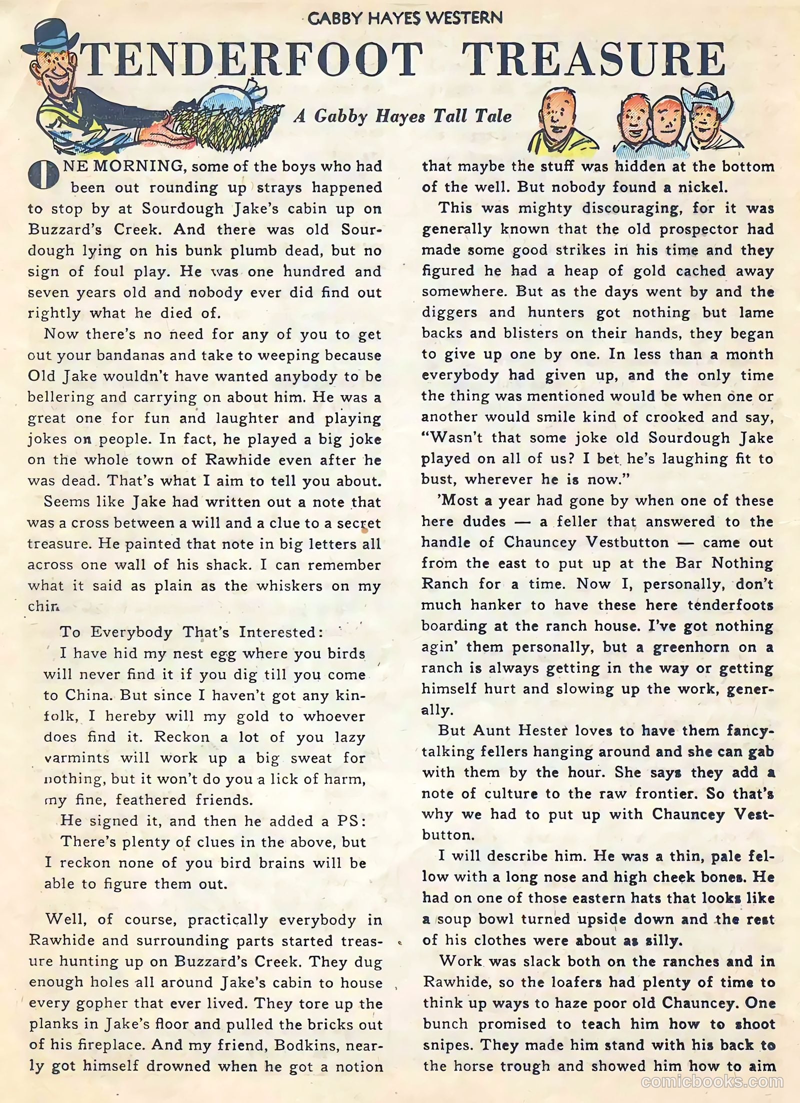 Gabby Hayes Western #47 (1952) — page 12 of 36