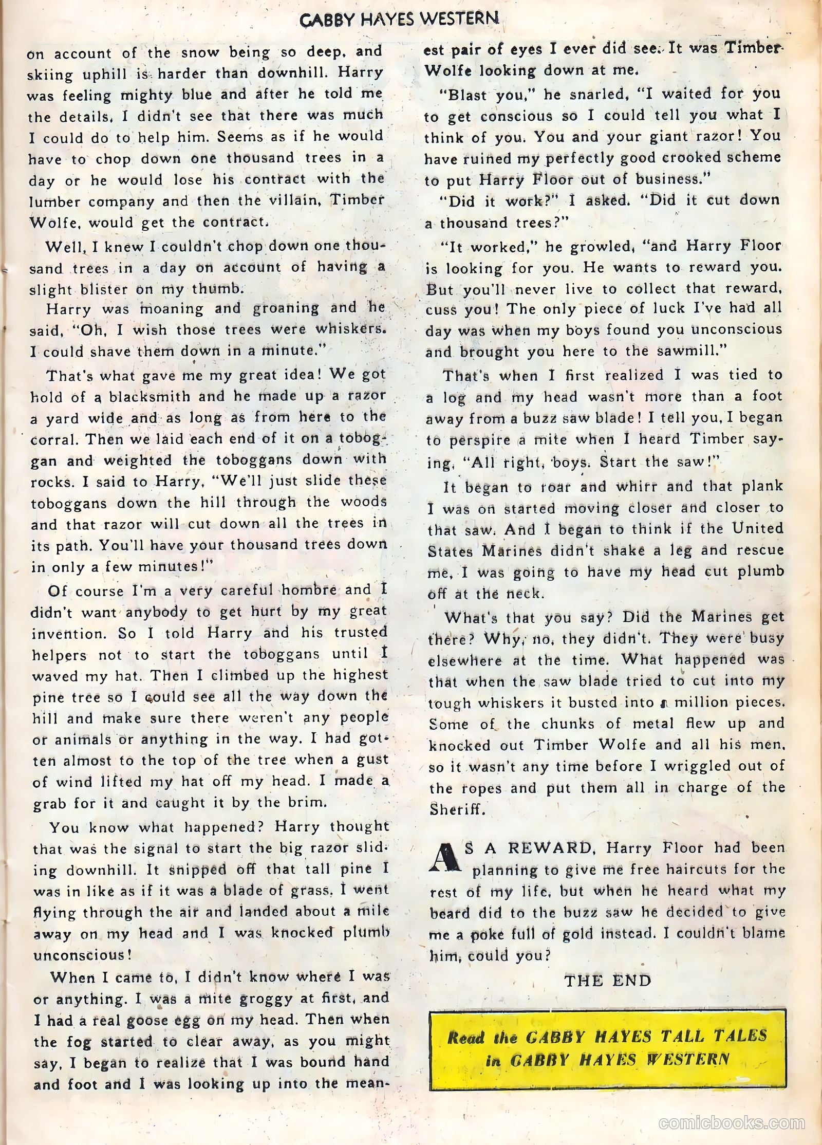 Gabby Hayes Western #48 (1952) — page 13 of 36