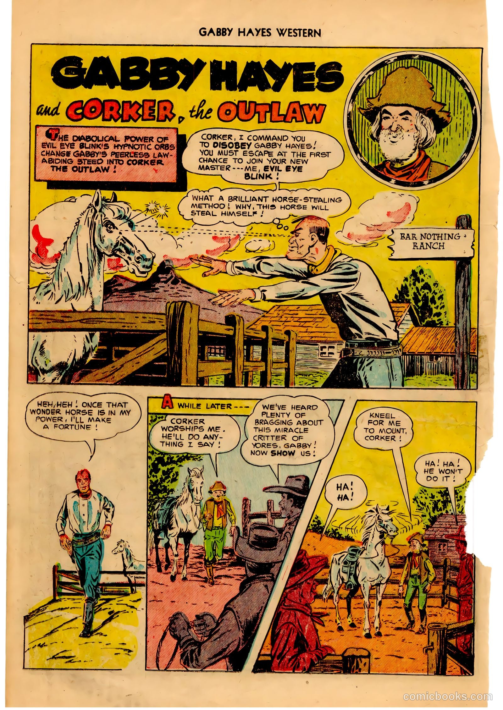 Gabby Hayes Western #49 (1952) — page 18 of 36