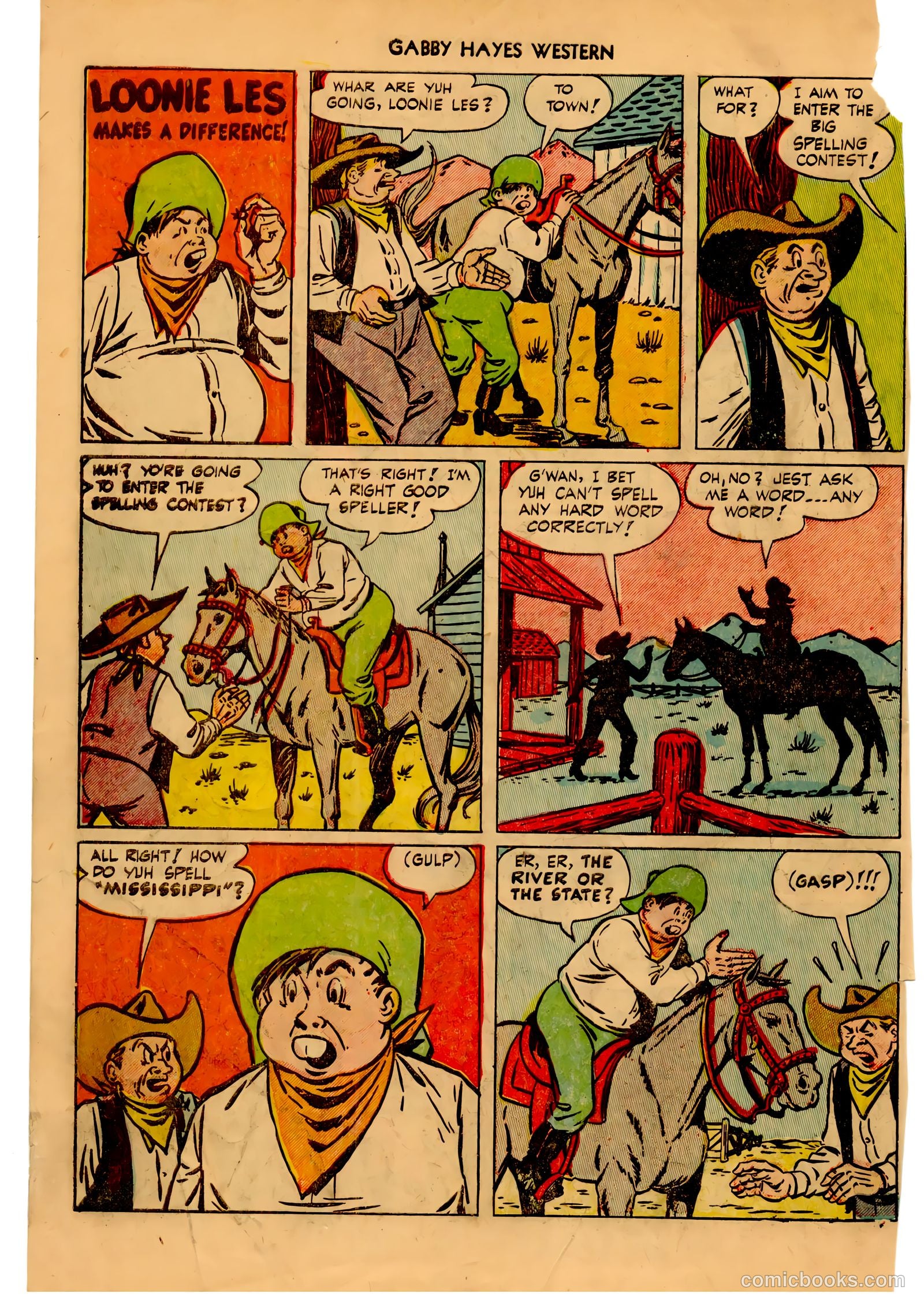 Gabby Hayes Western #49 (1952) — page 34 of 36