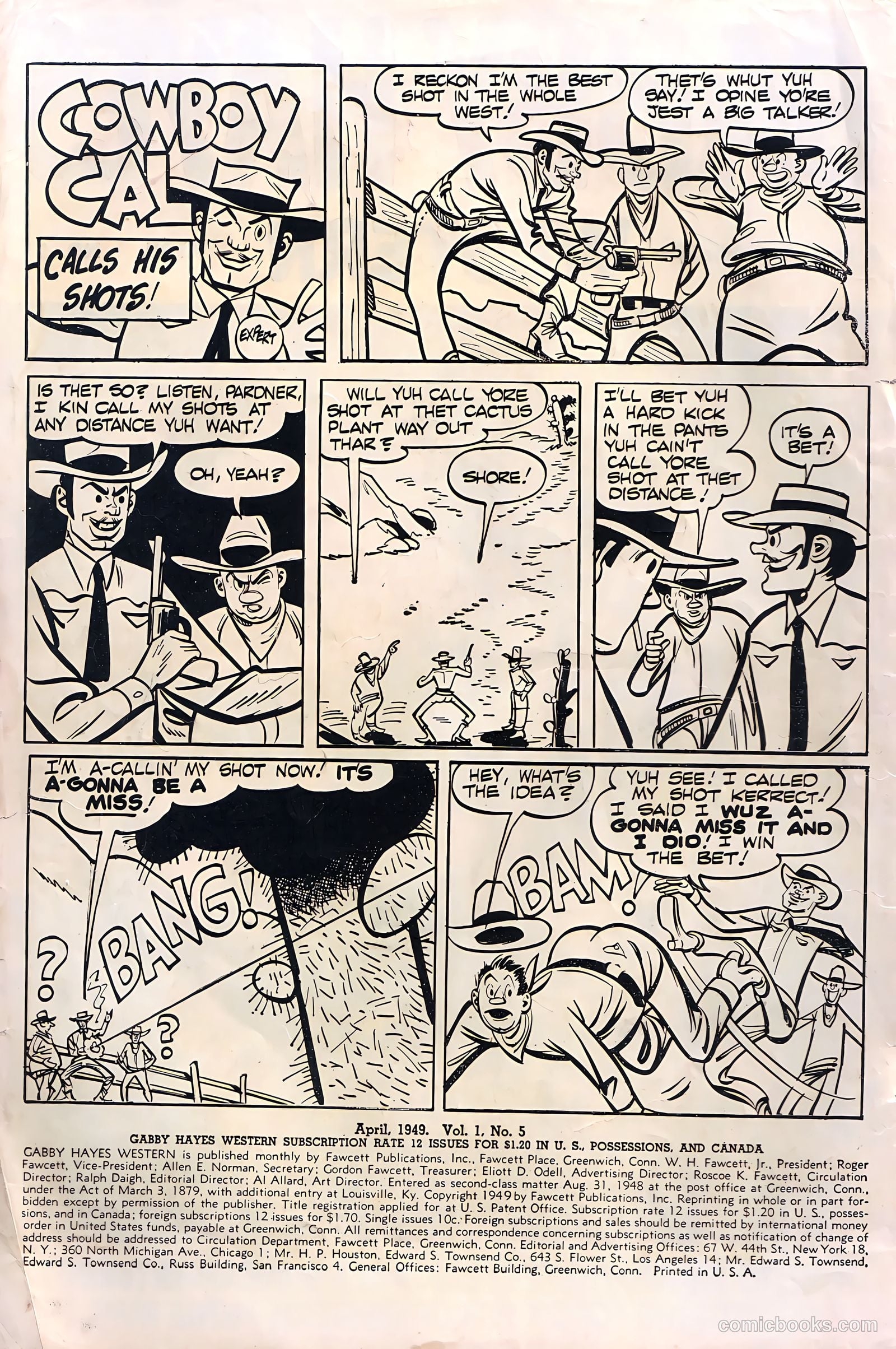 Gabby Hayes Western #5 (1949) — page 2 of 36