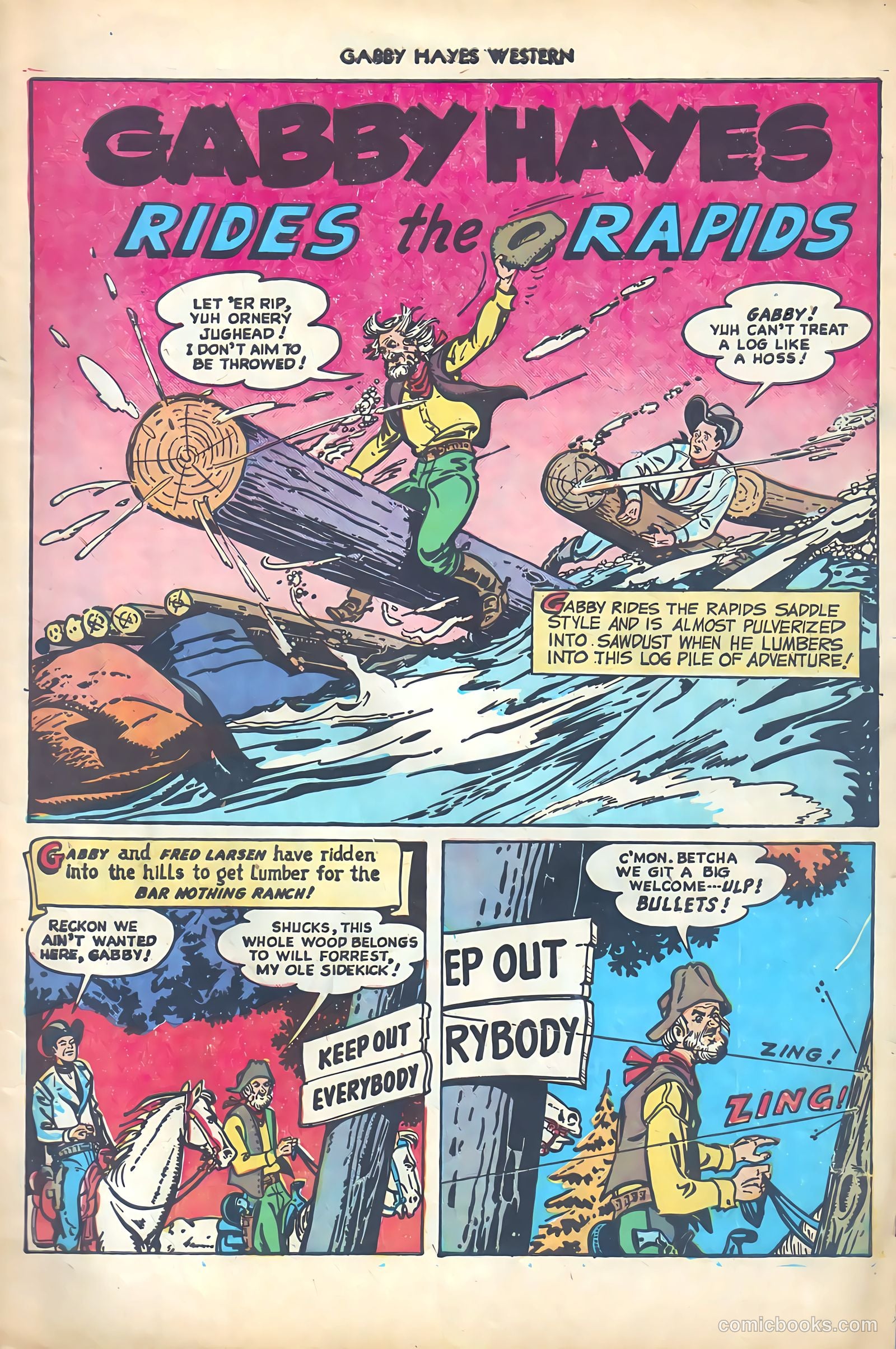 Gabby Hayes Western #5 (1949) — page 3 of 36