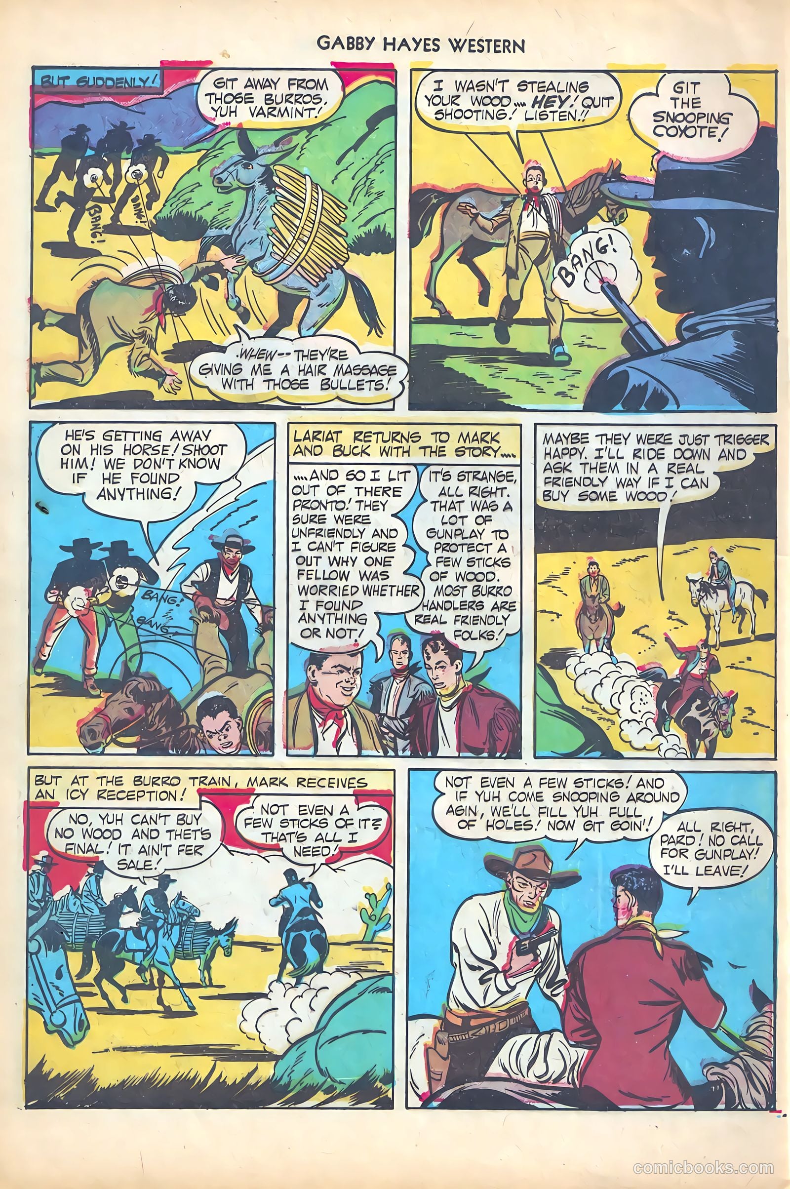 Gabby Hayes Western #5 (1949) — page 20 of 36
