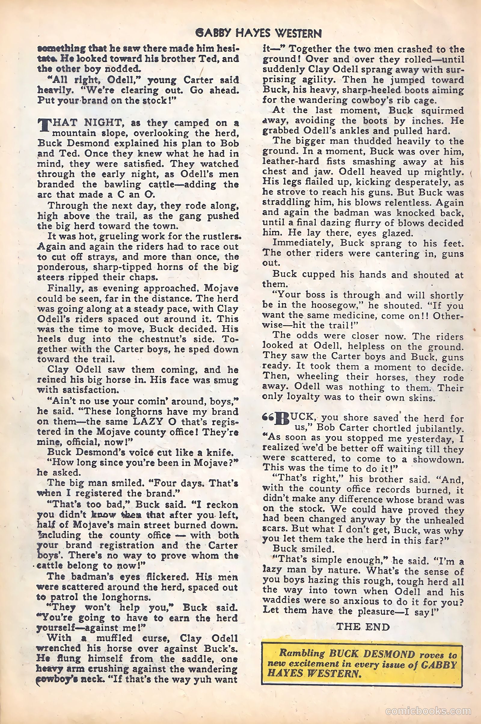 Gabby Hayes Western #5 (1949) — page 24 of 36