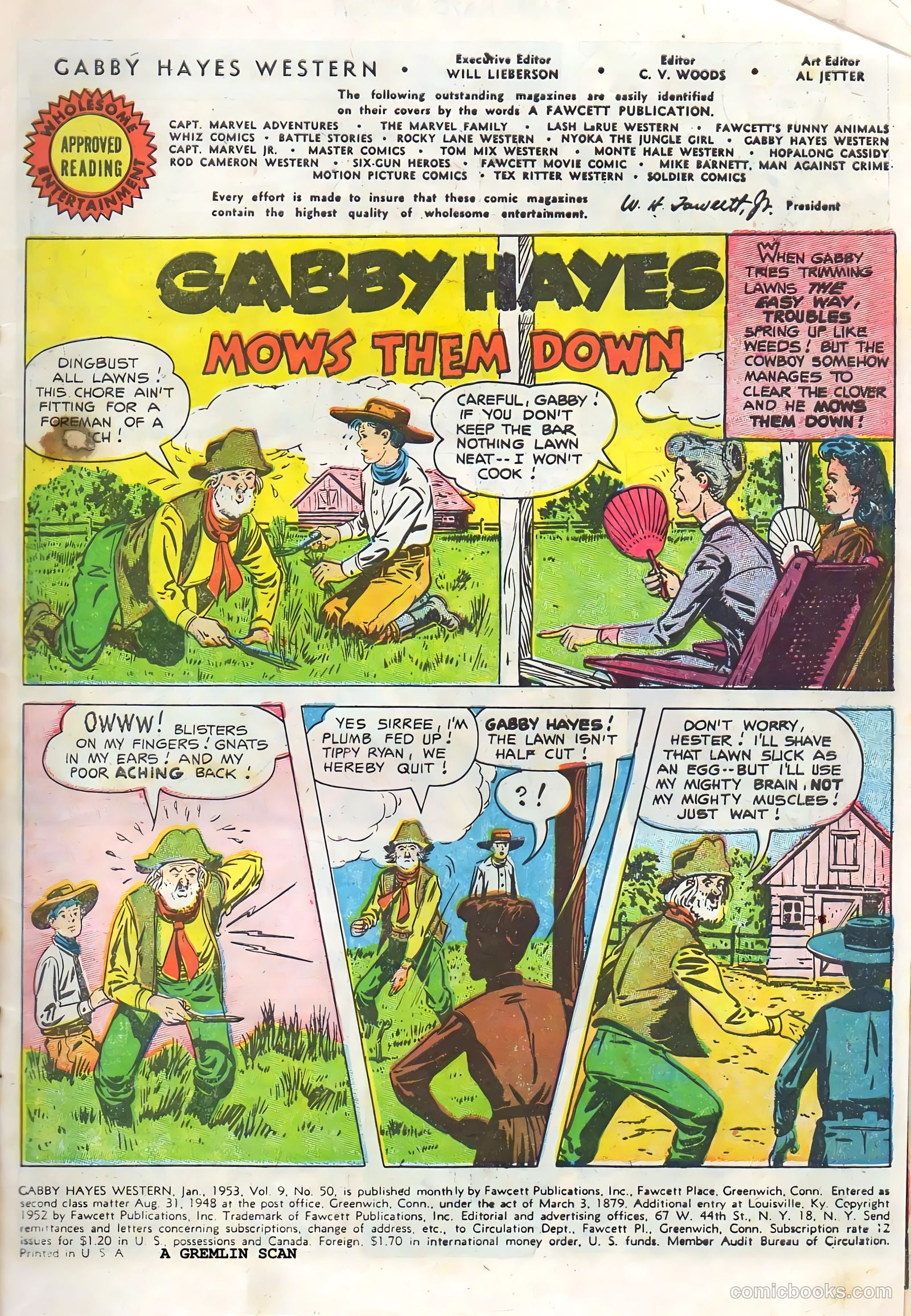 Gabby Hayes Western #50 (1951) — page 3 of 36