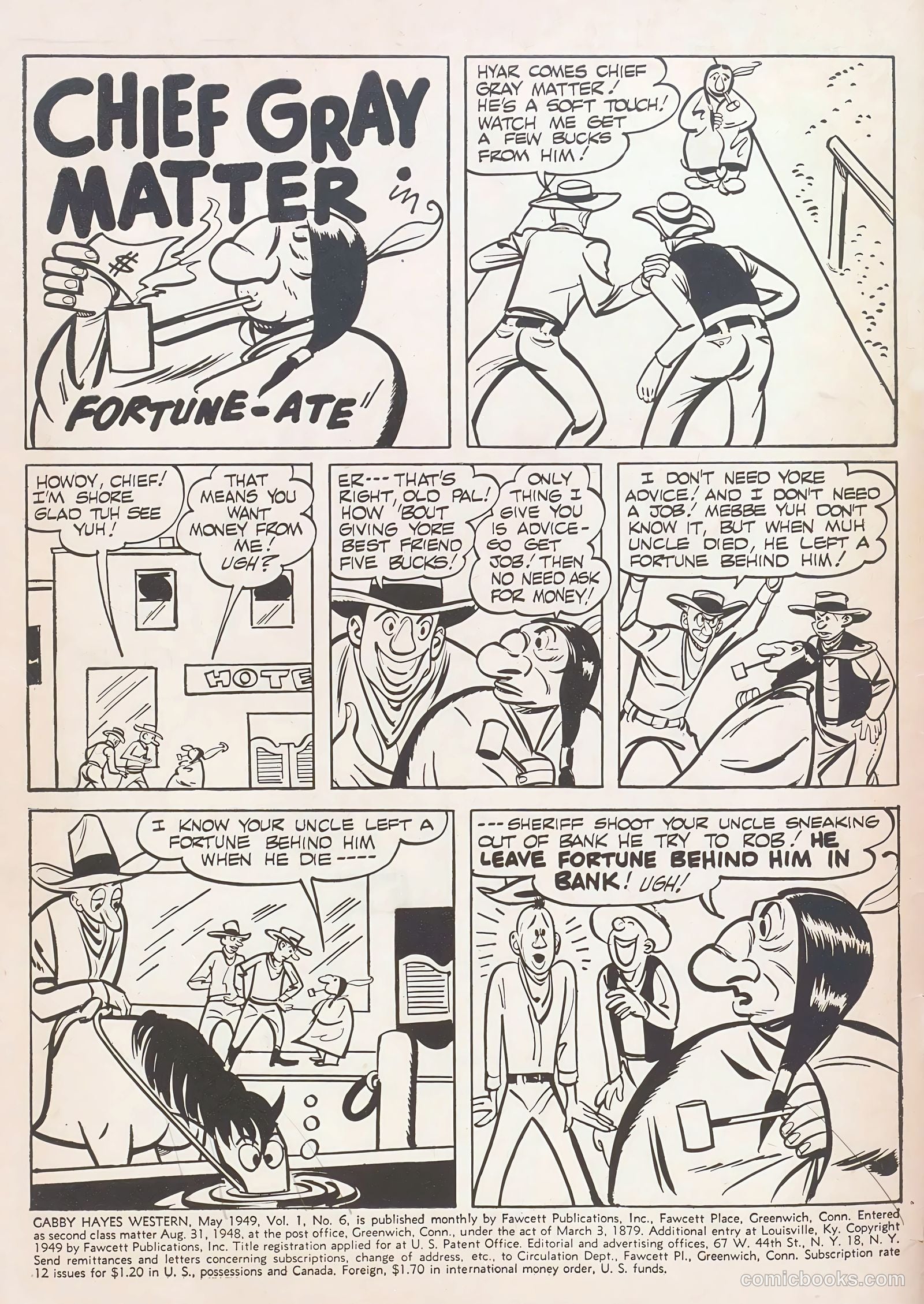 Gabby Hayes Western #6 (1949) — page 2 of 36