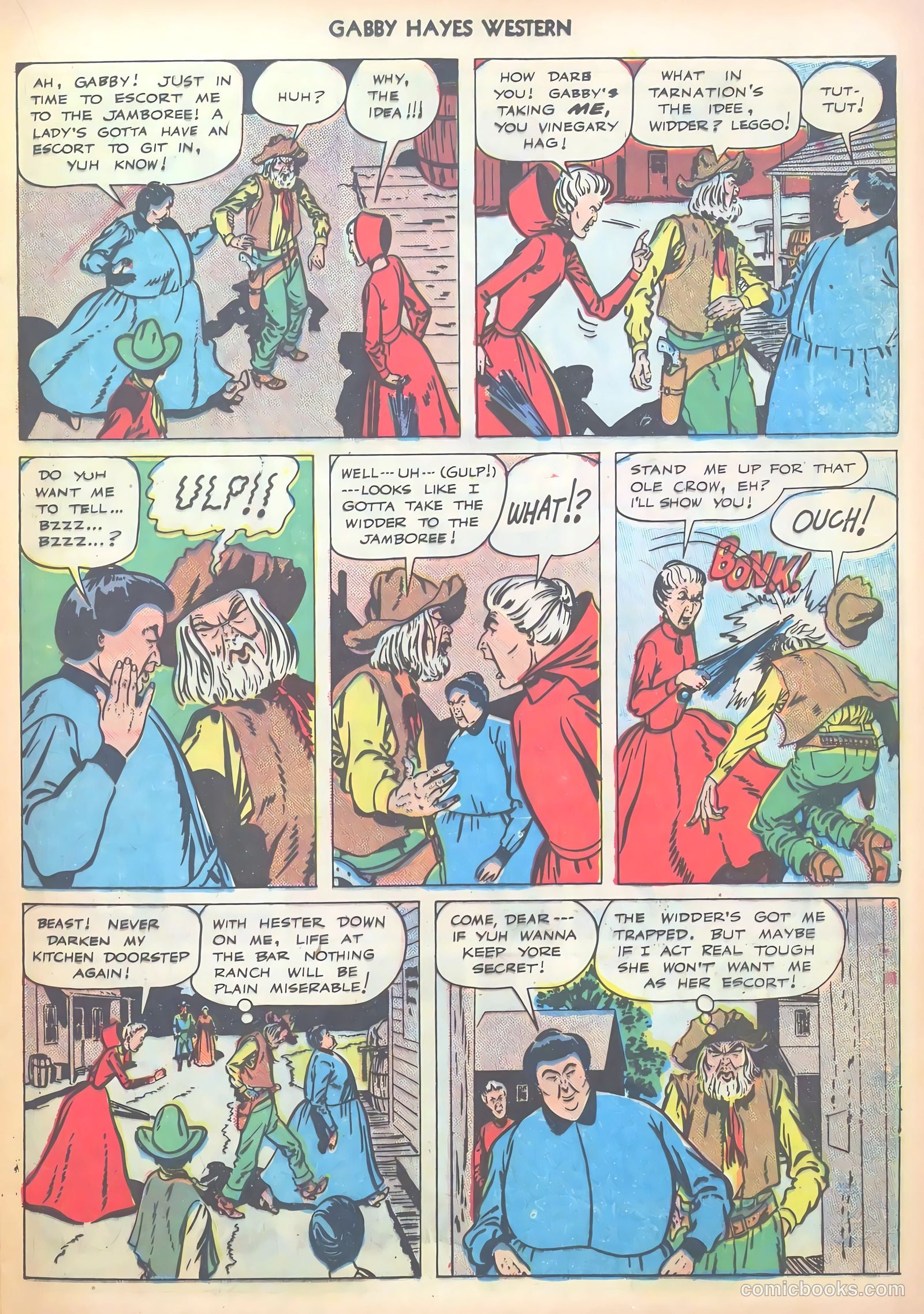Gabby Hayes Western #6 (1949) — page 17 of 36