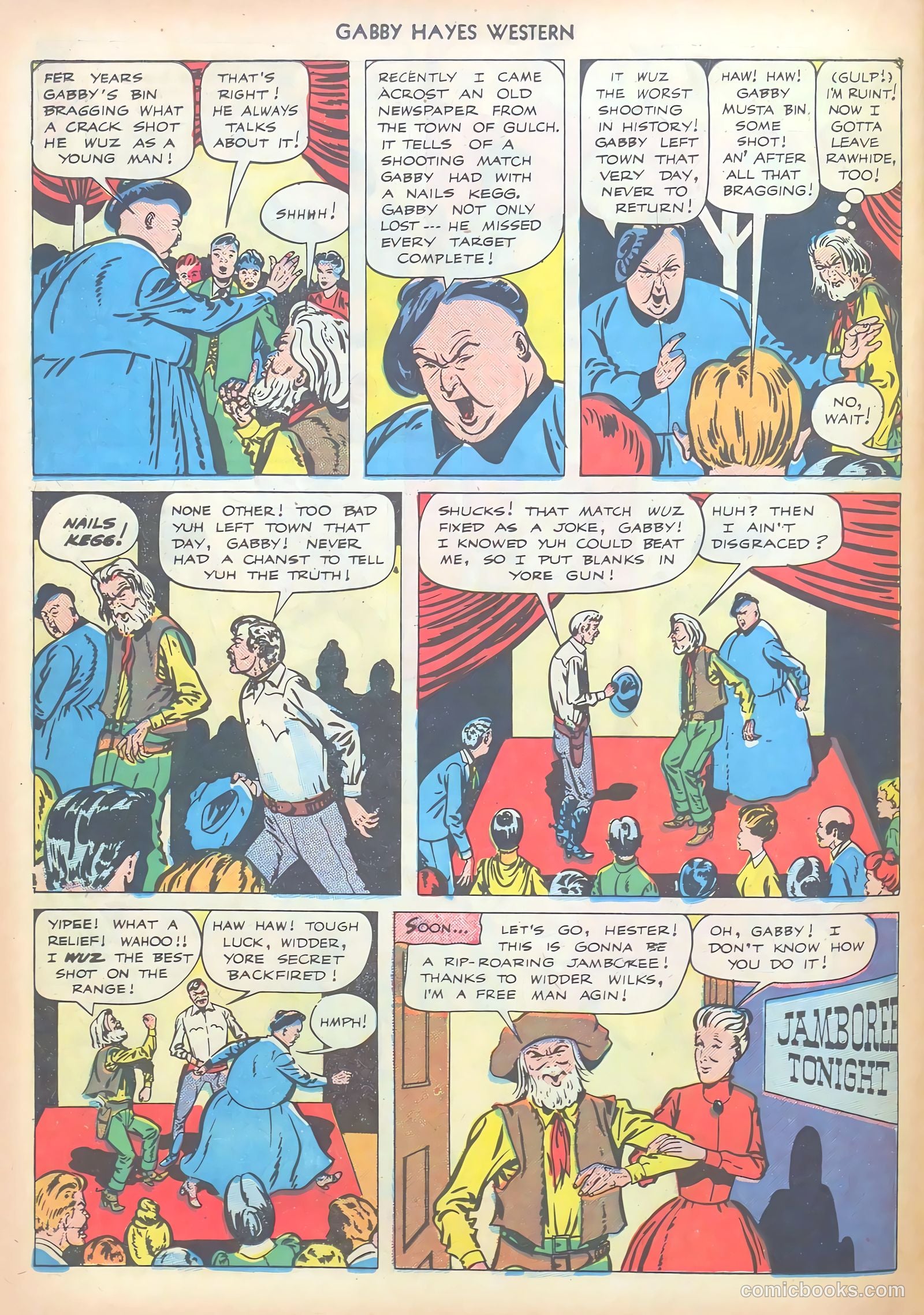 Gabby Hayes Western #6 (1949) — page 22 of 36