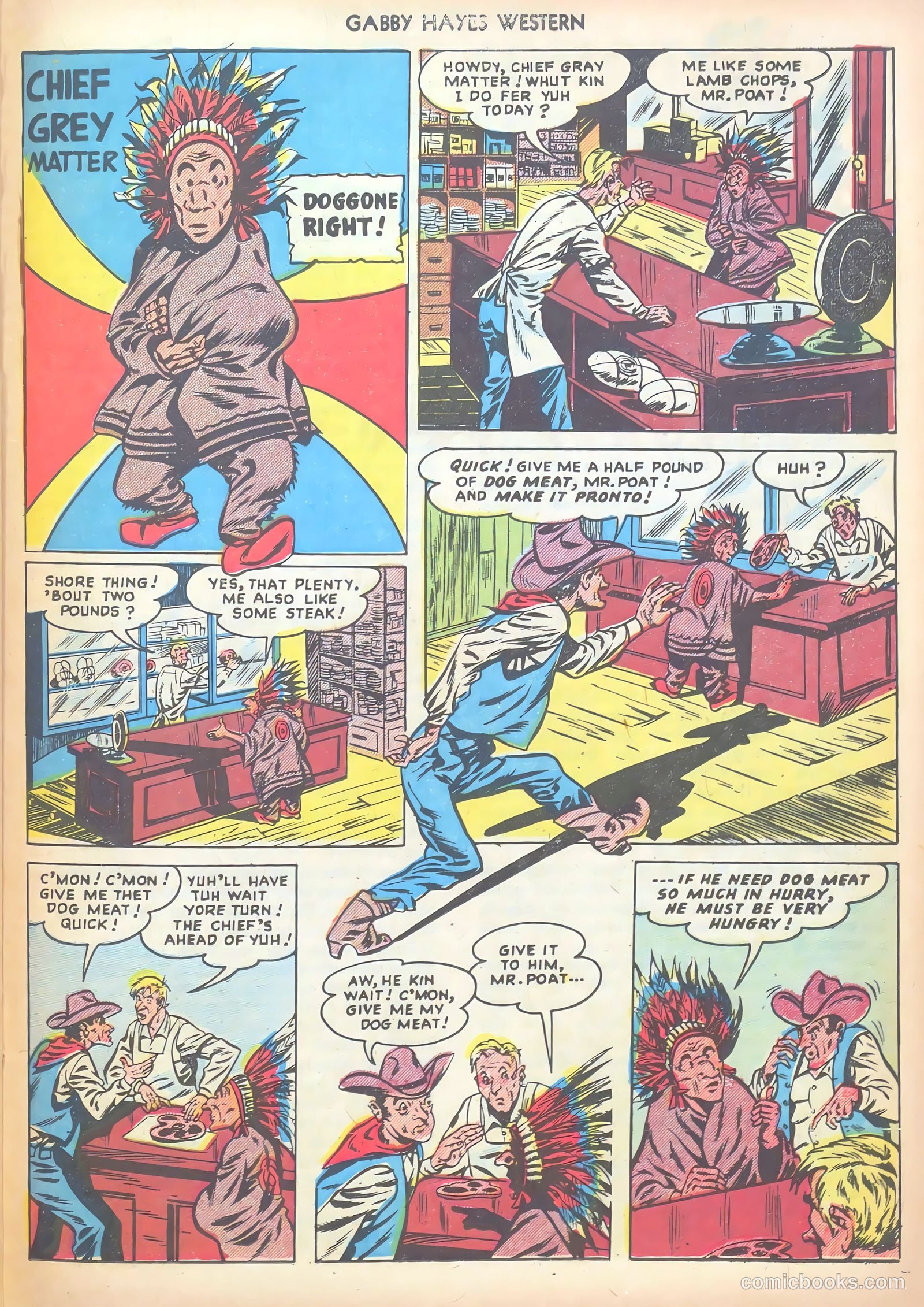 Gabby Hayes Western #6 (1949) — page 23 of 36