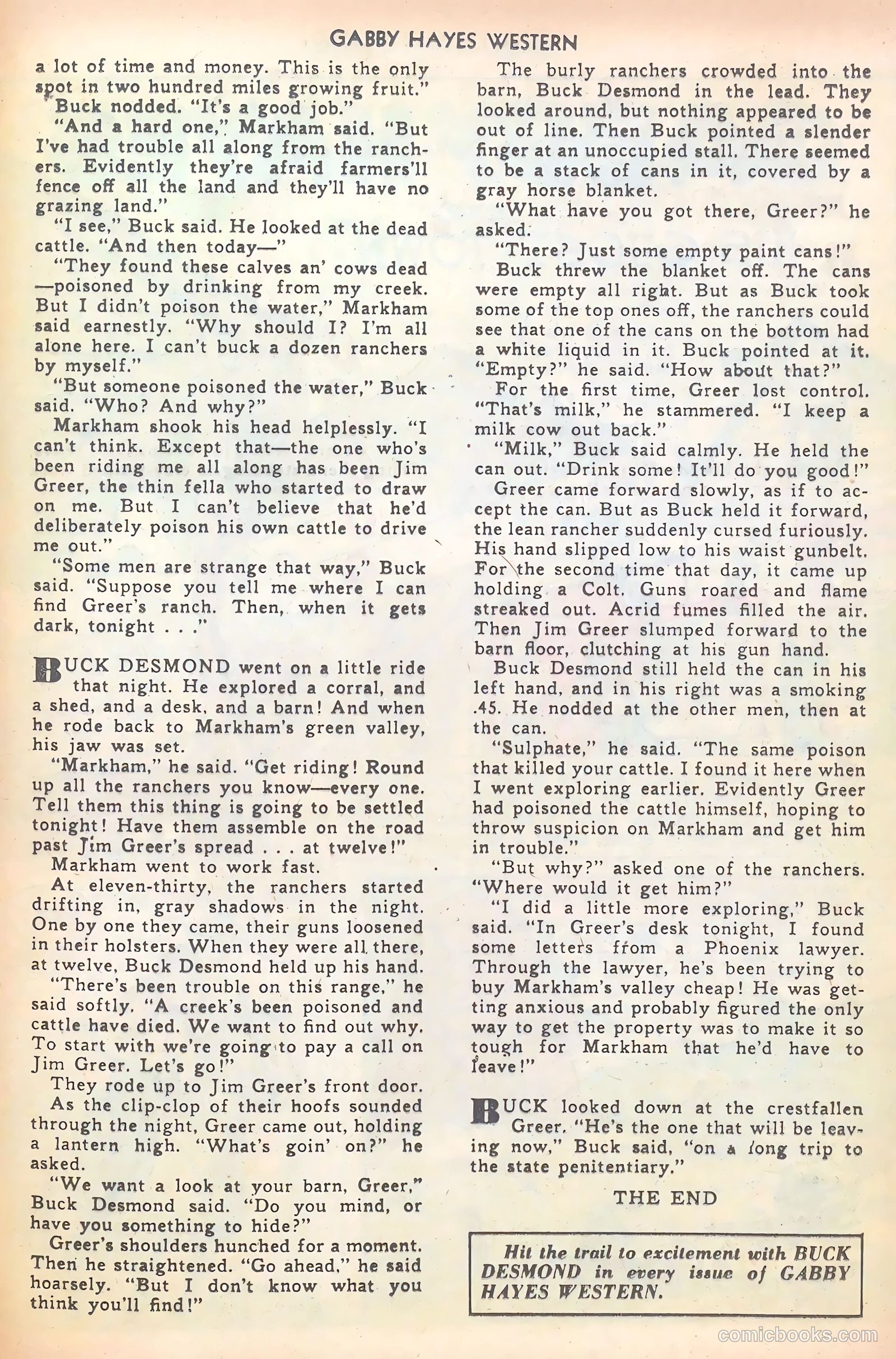 Gabby Hayes Western #6 (1949) — page 25 of 36
